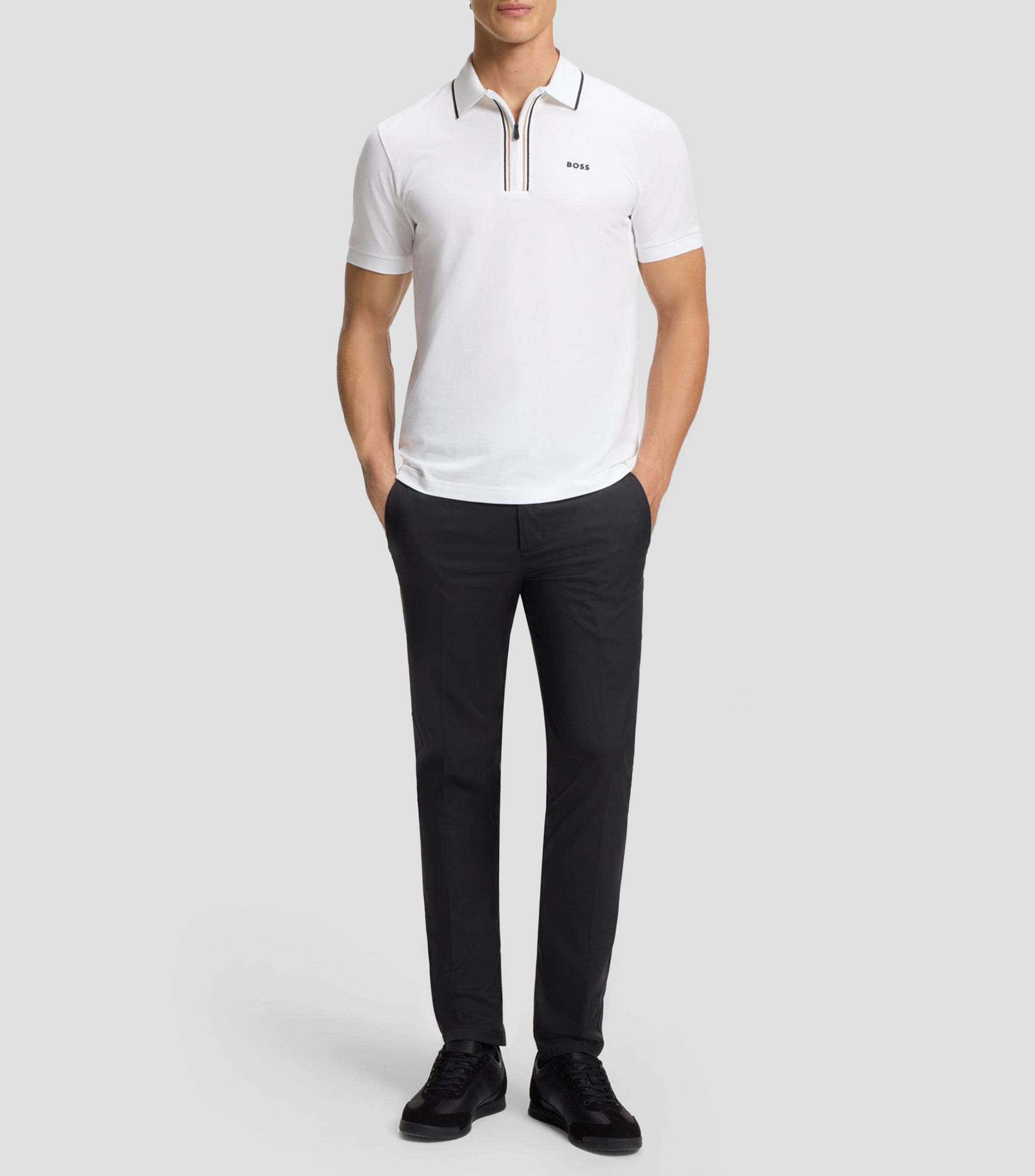 Playera tipo polo manga corta lisa Hombre