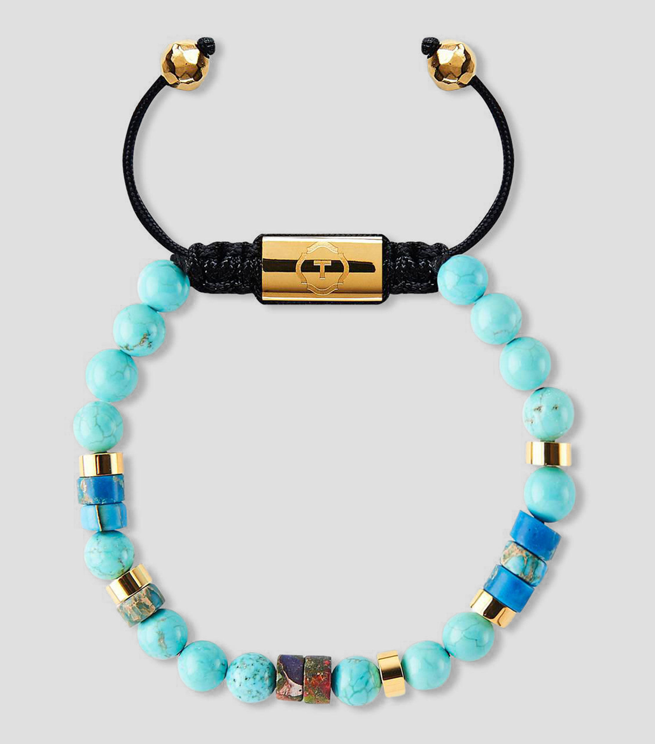 Pulsera ajustable con ágata Unisex