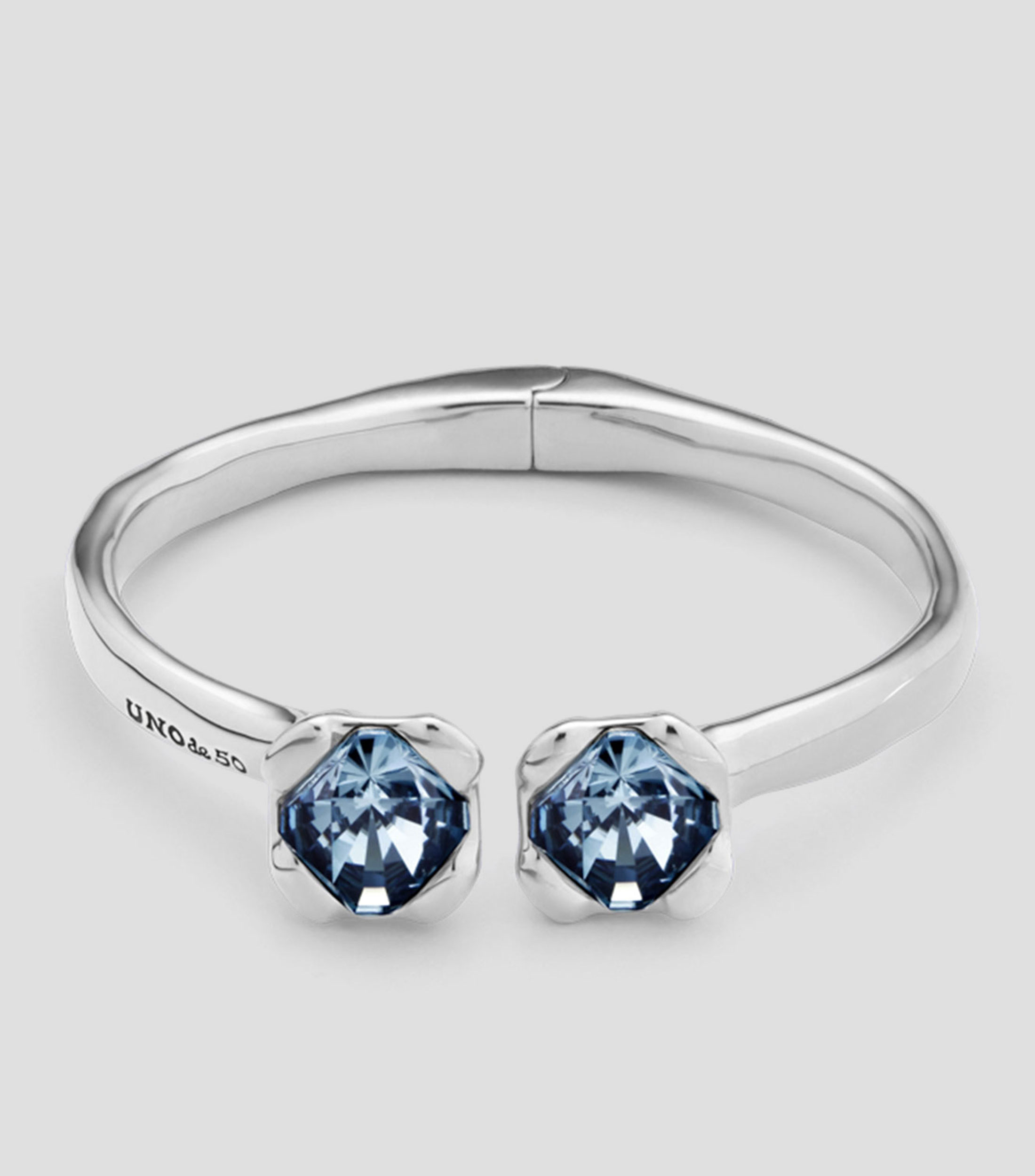 Pulsera rigida con cristales facetados Mujer
