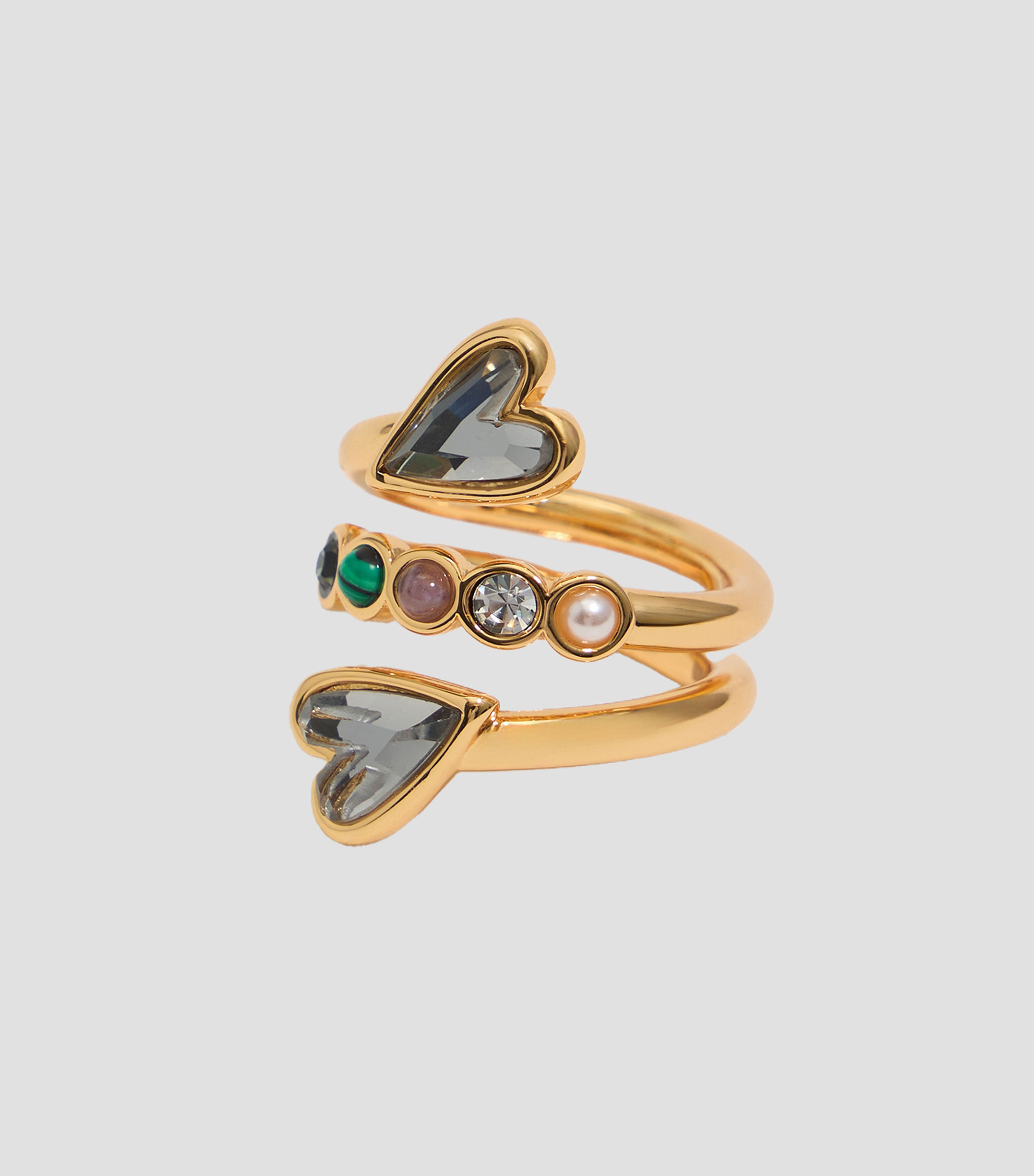 Anillo espiral corazones Mujer