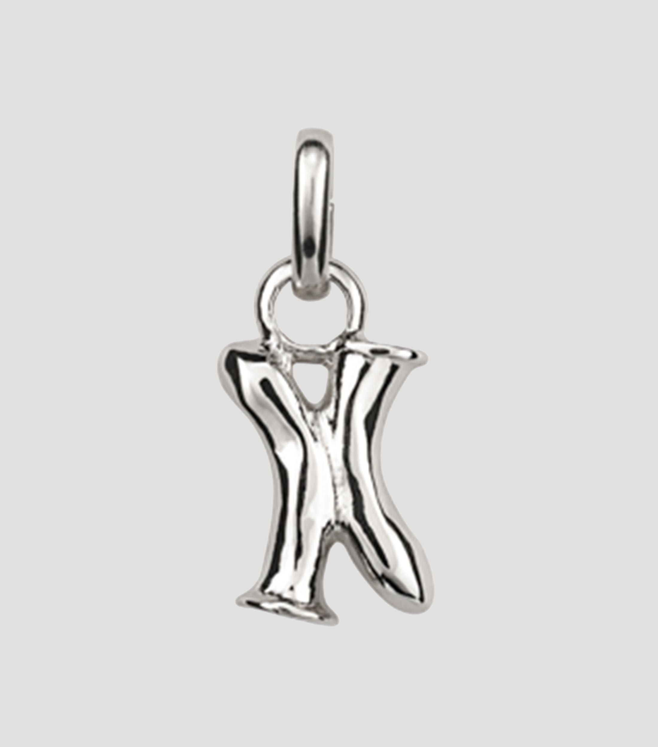 Charm letra X con argolla Mujer