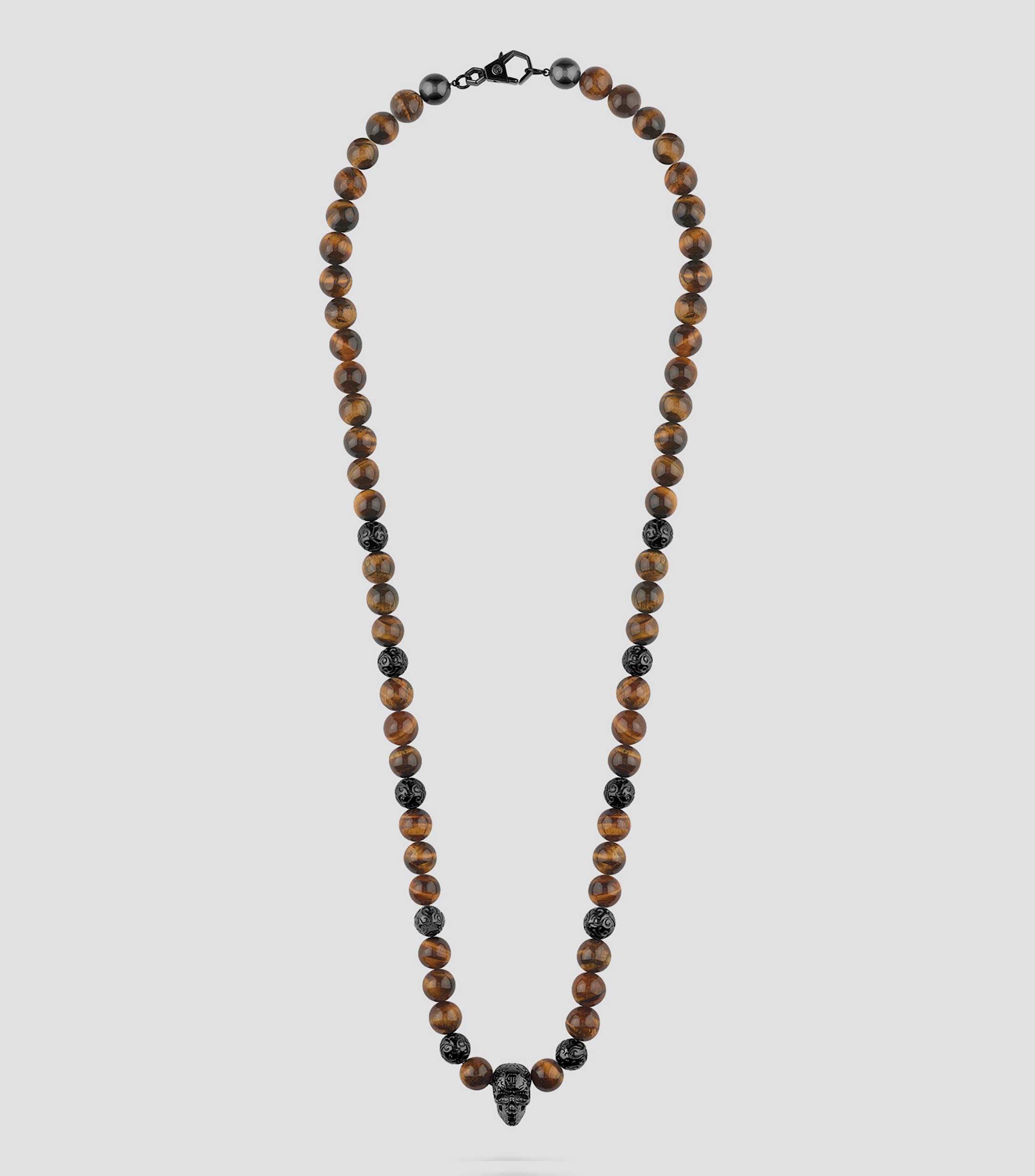 Collar de cuentas Ojo de Tigre PLEIN ELITE Hombre