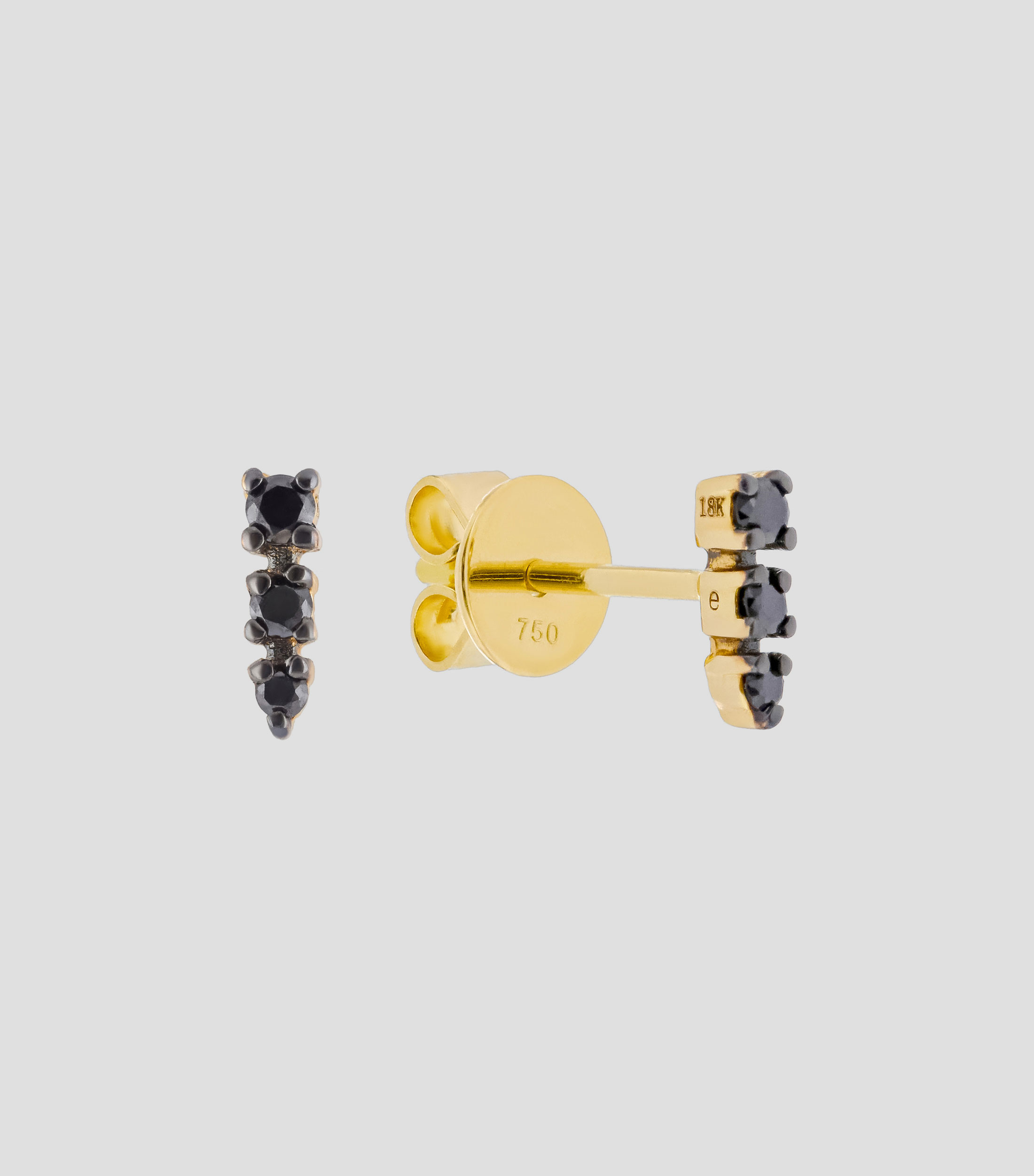 Aretes en oro 18 Kts con diamantes Mujer