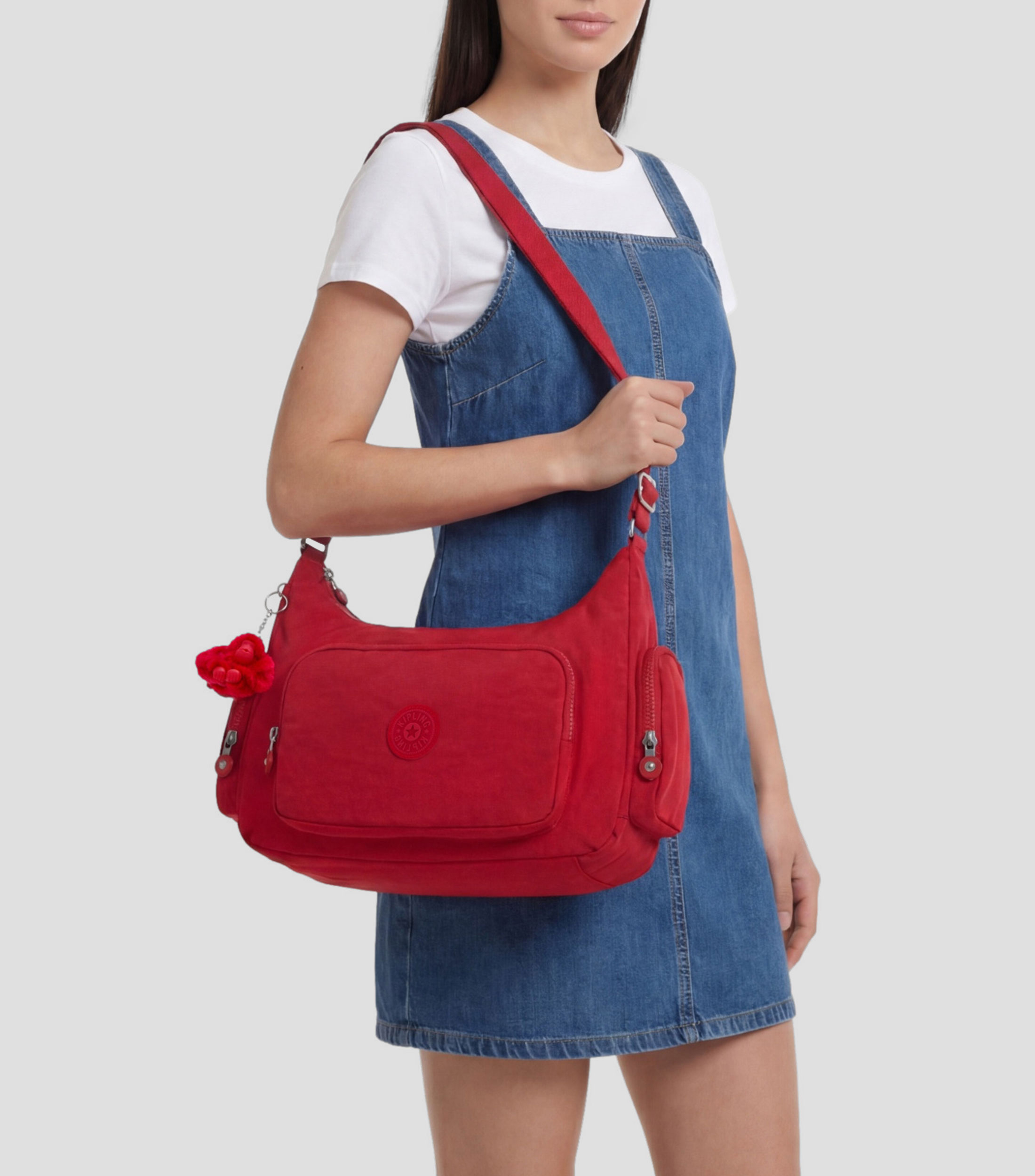 Bolsa crossbody rojo Gabbina lisa Mujer