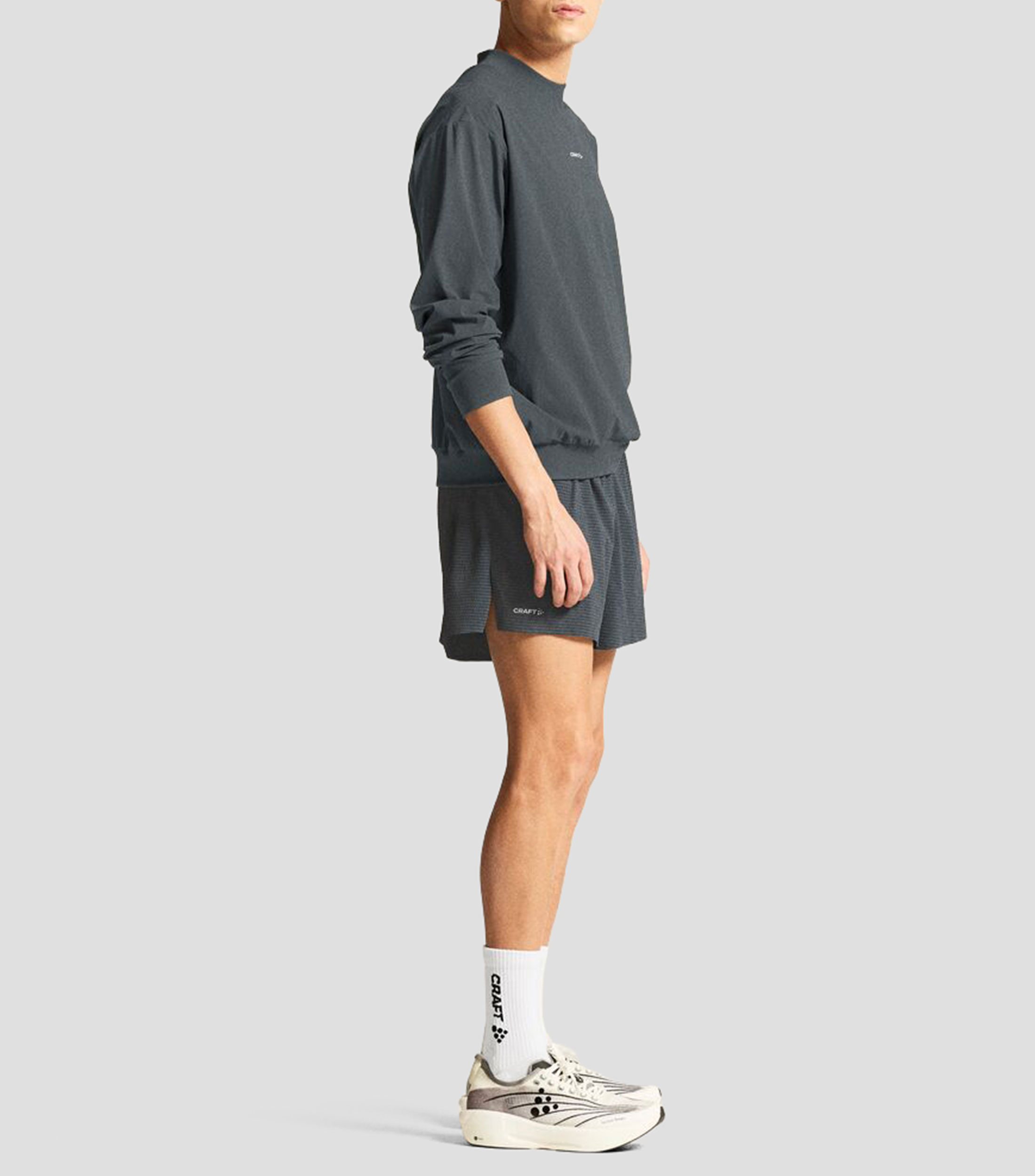 Short para correr microdiseño Hombre