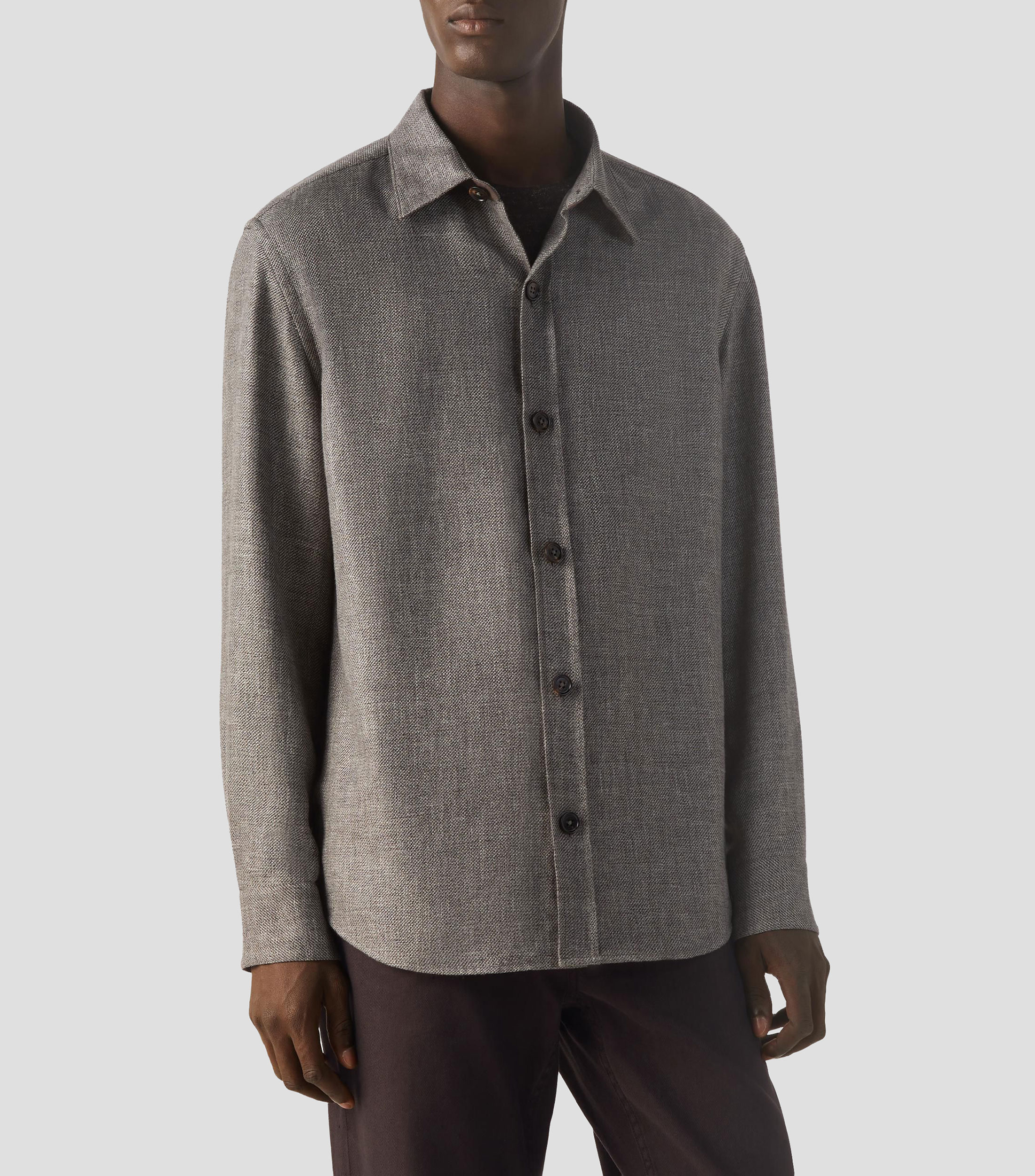 Sobrecamisa jaspeado Hombre