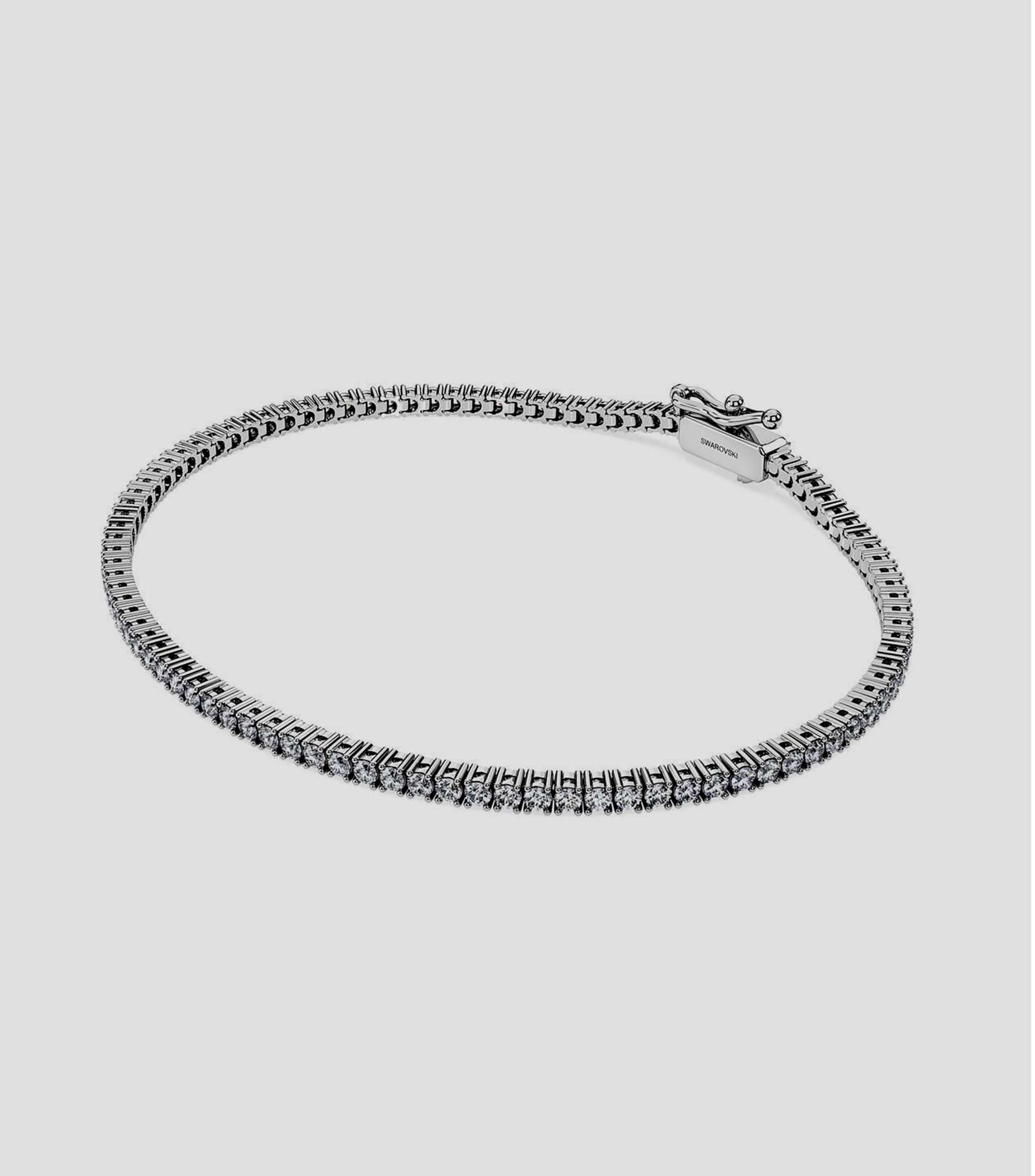 Brazalete en oro blanco de 18 kilates con diamantes Tennis Mujer
