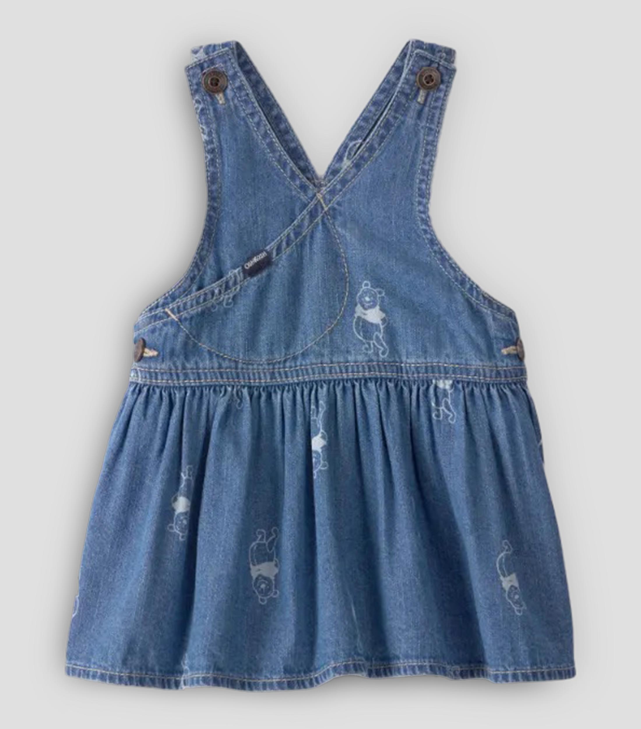 Overol tipo vestido estampado Bebé
