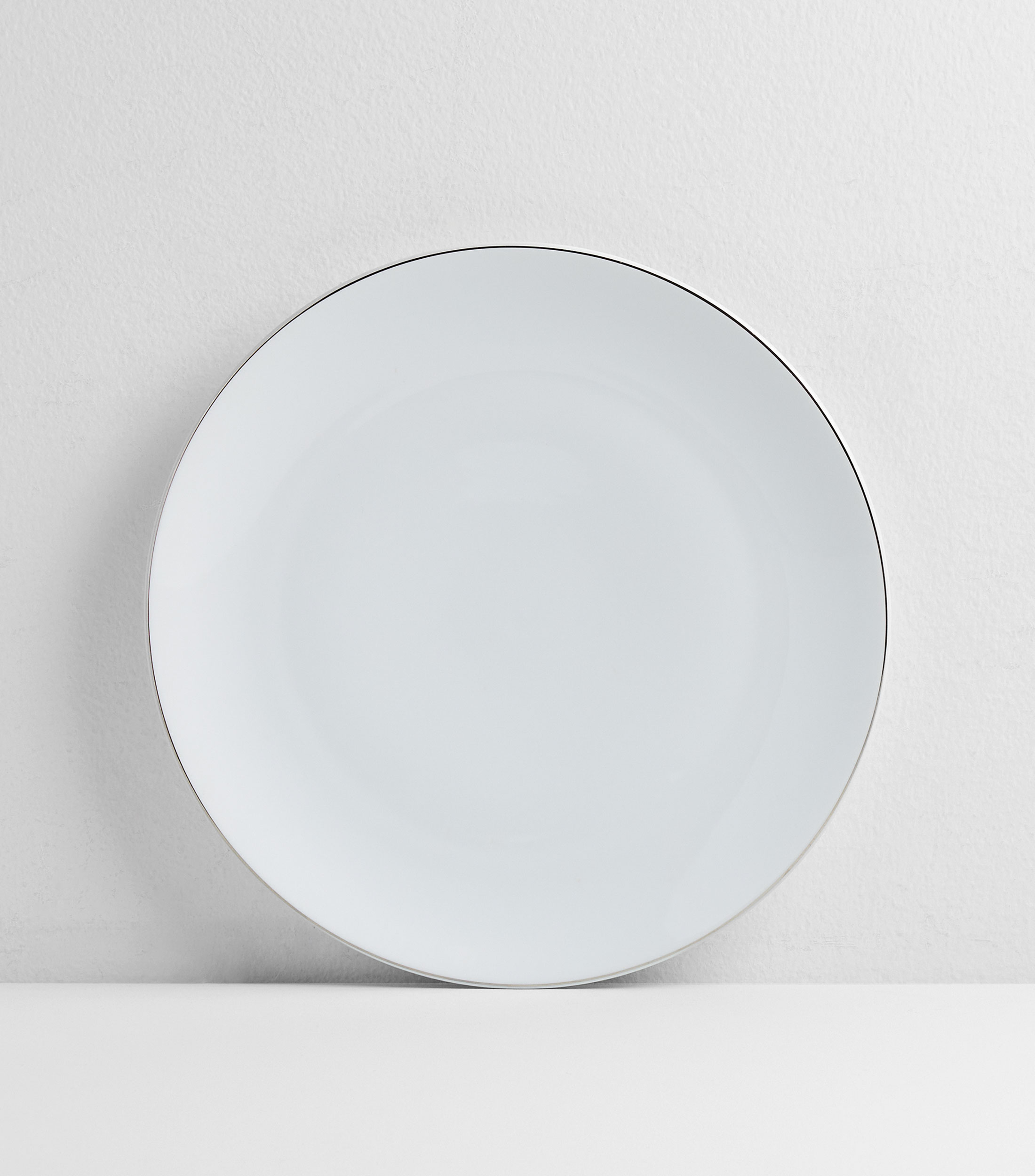 Plato trinche Bright en porcelana blanca