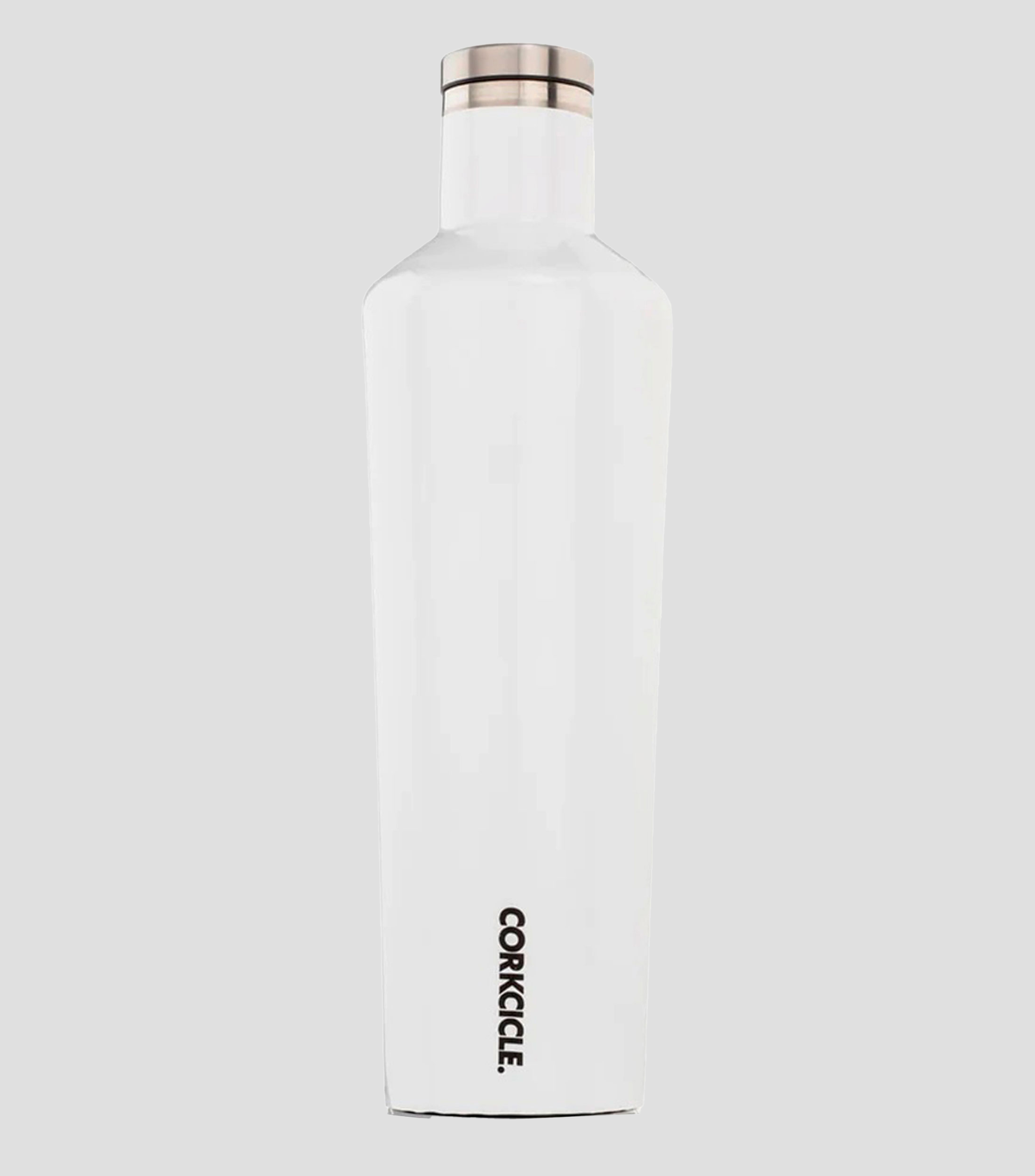 Botella térmica en acero inoxidable blanco