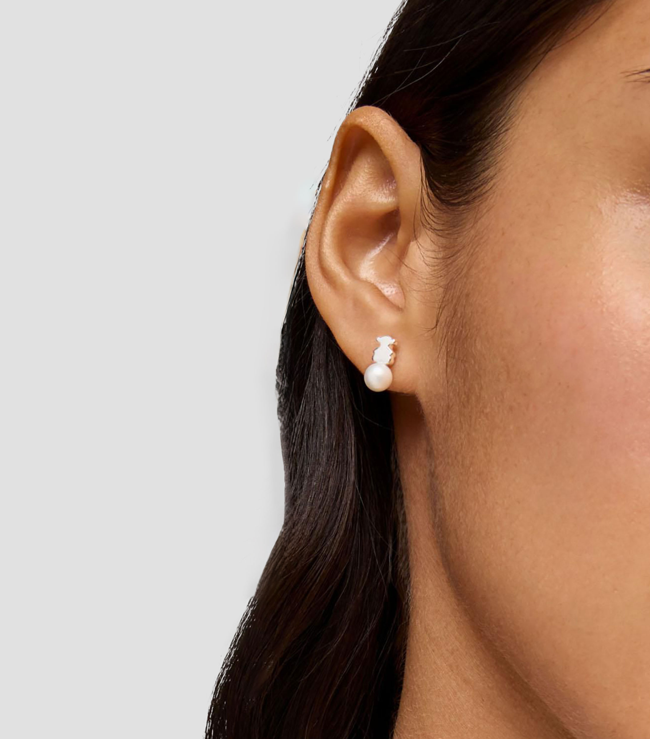 Aretes en plata Sweet Dolls con perla cultivada Mujer