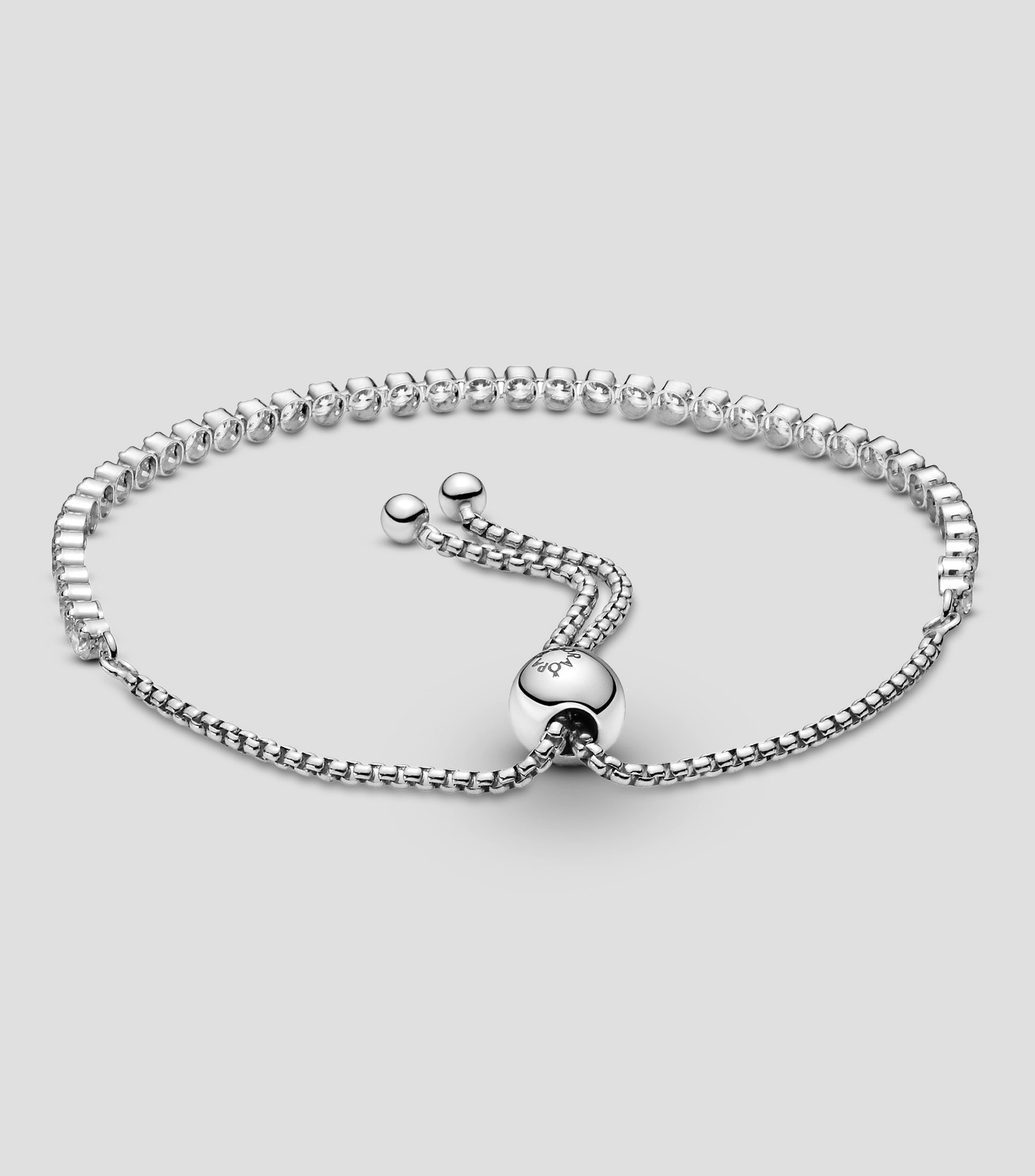Brazalete de Tenis Deslizante en plata Mujer
