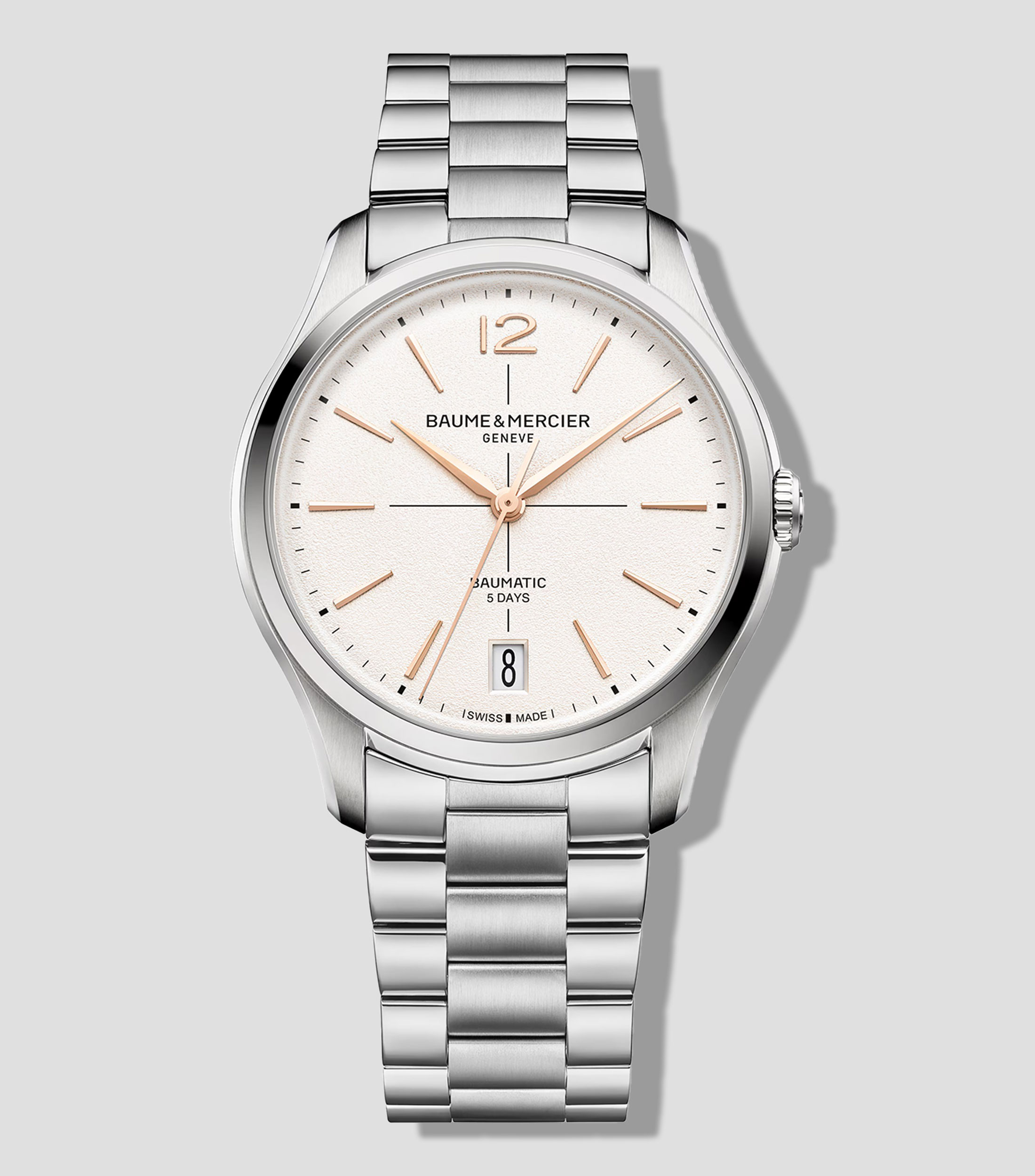Reloj para hombre Clifton casual, plateado