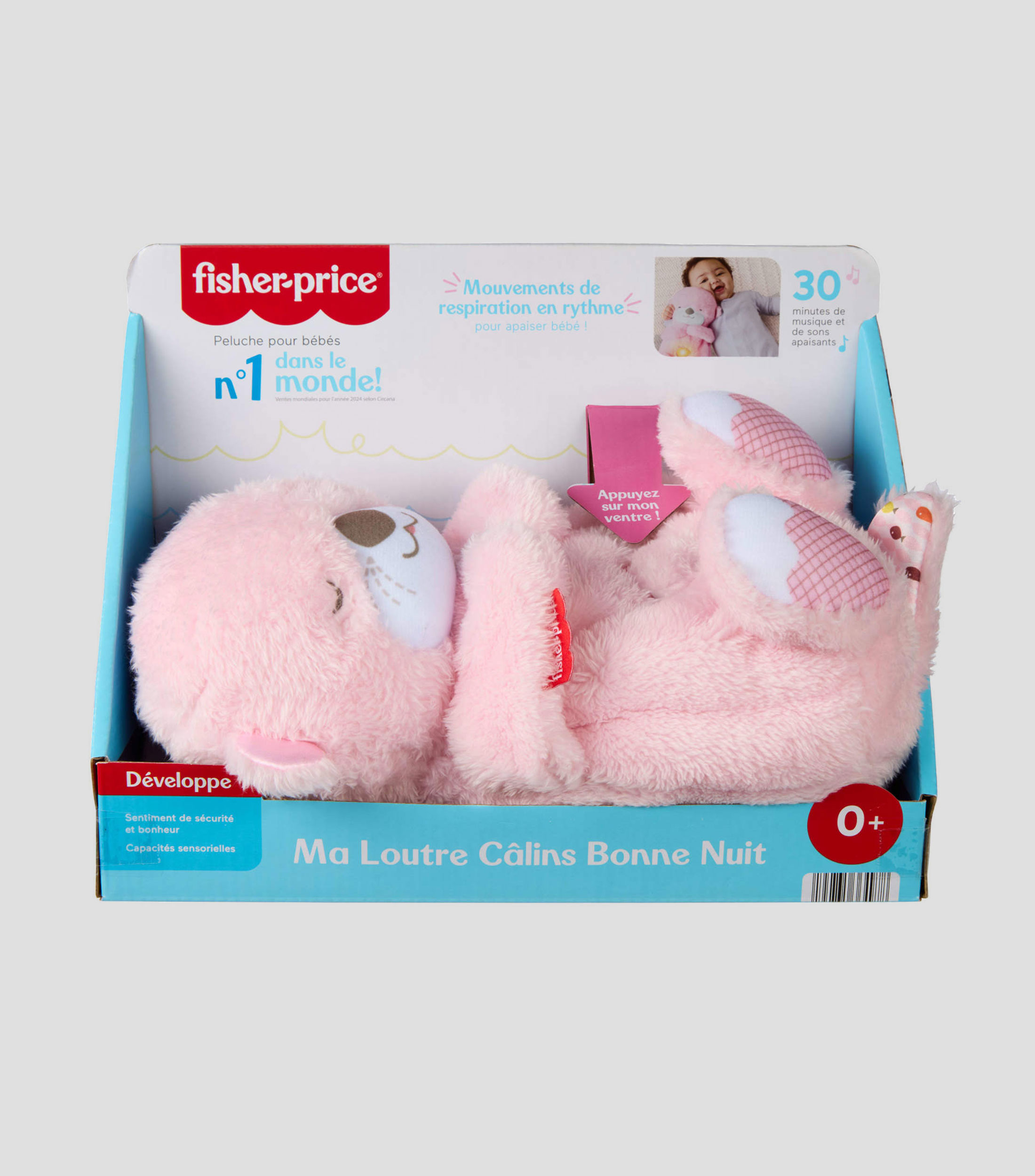 Peluche Nutria Rosa Hora de Dormir