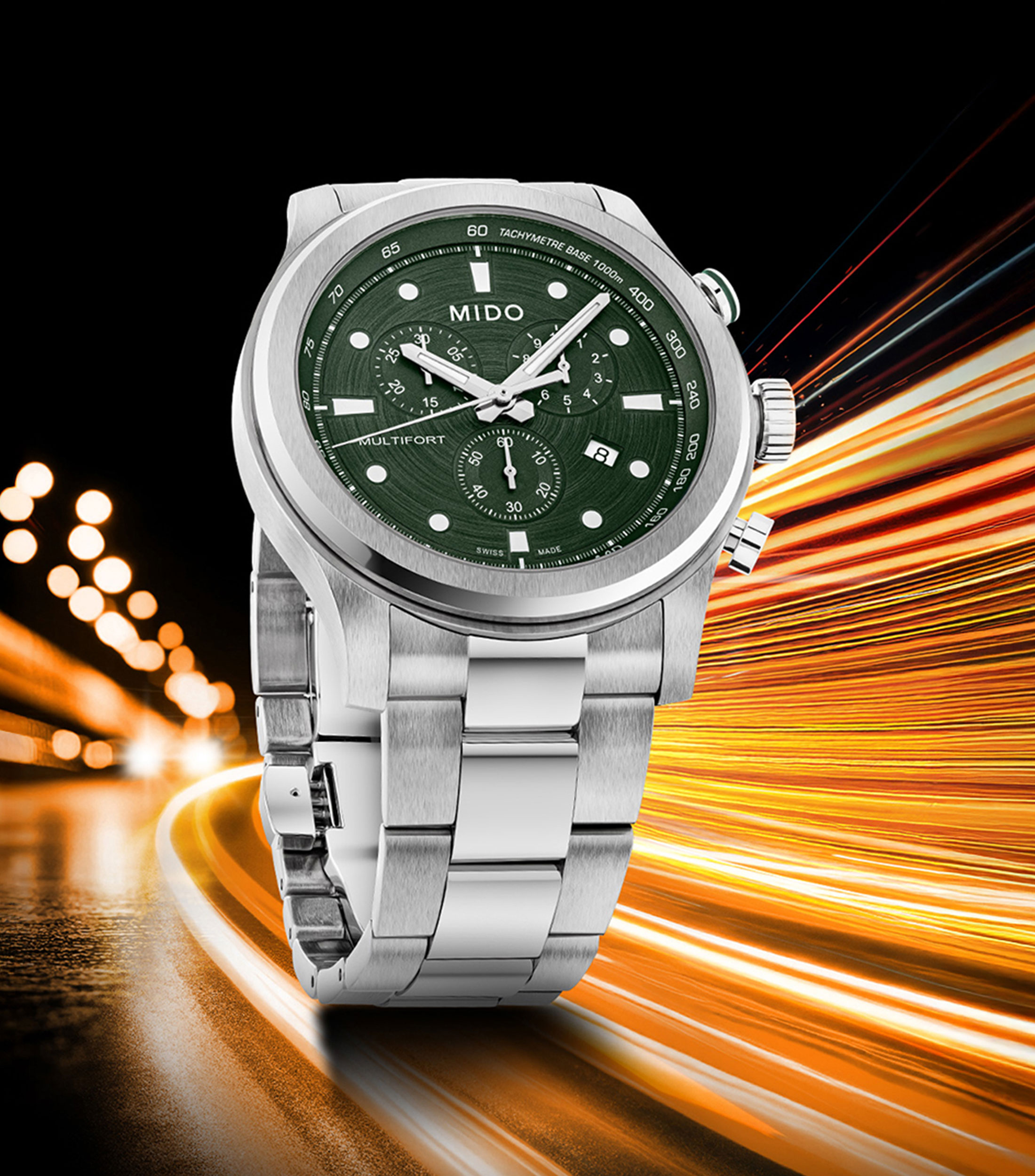 Reloj para Hombre Multifort Chronograph Quartz Deportivo, Verde