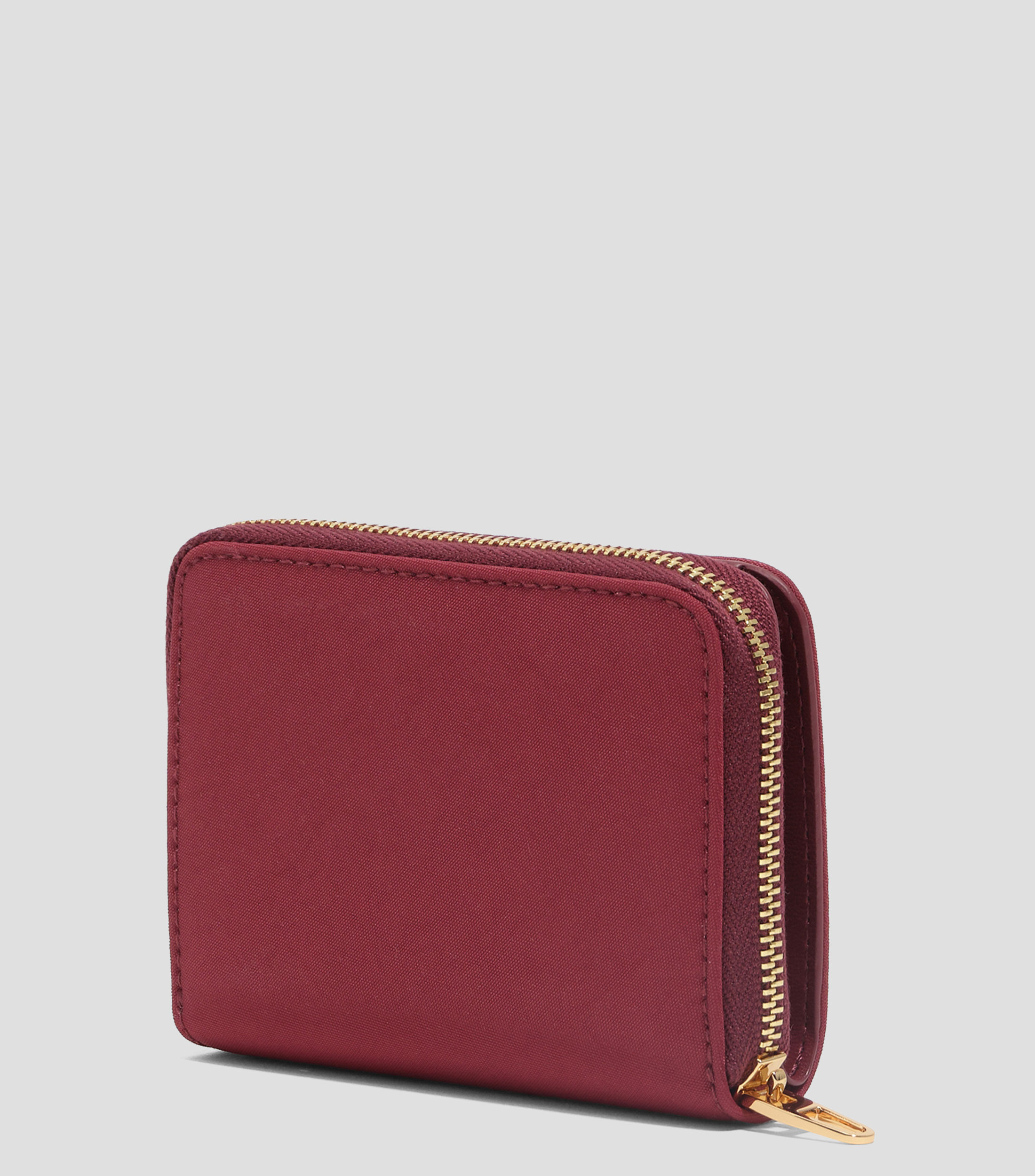 Cartera con solapa nylon burdeos Mujer