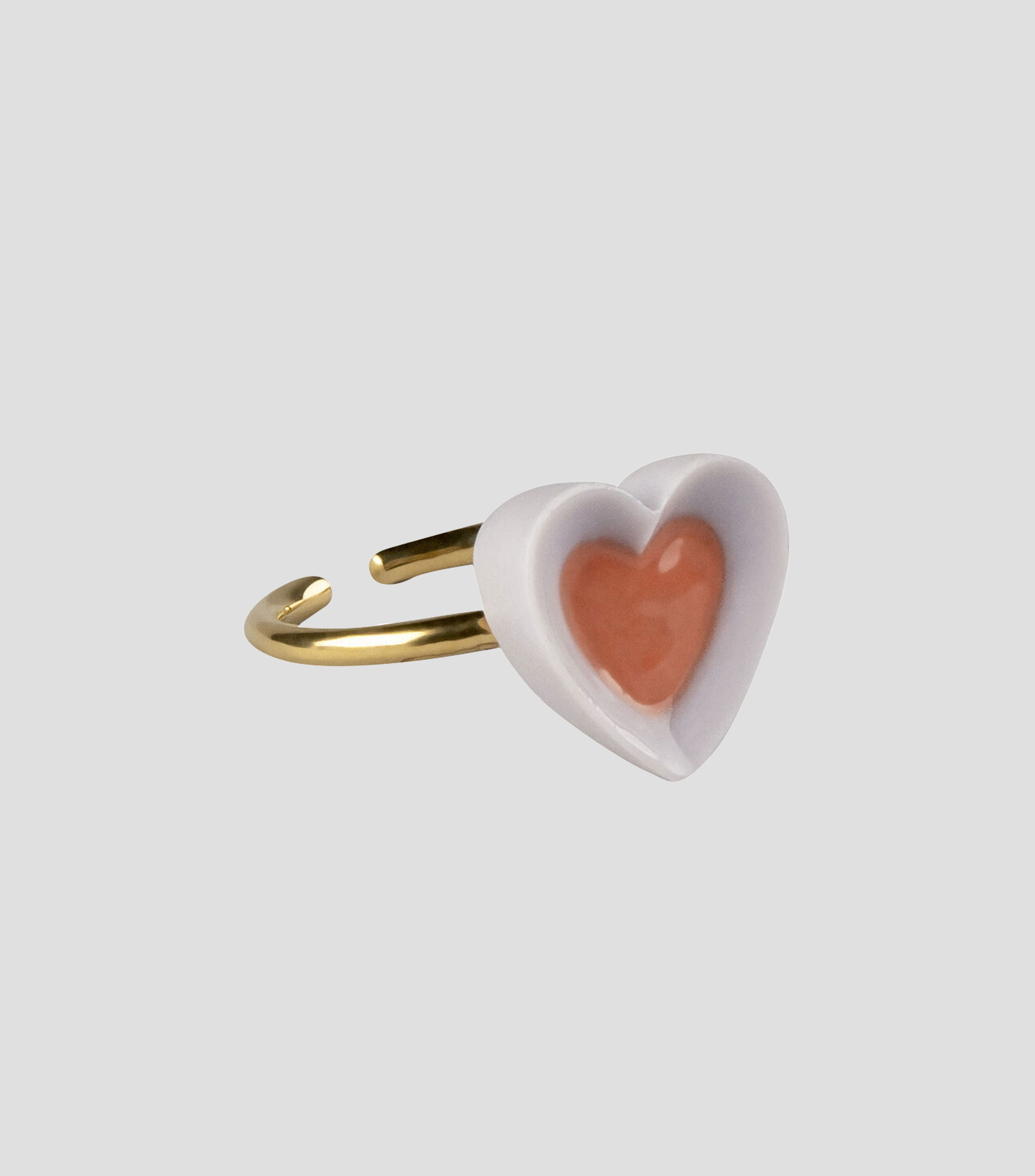 Anillo en plata Hearts Mujer