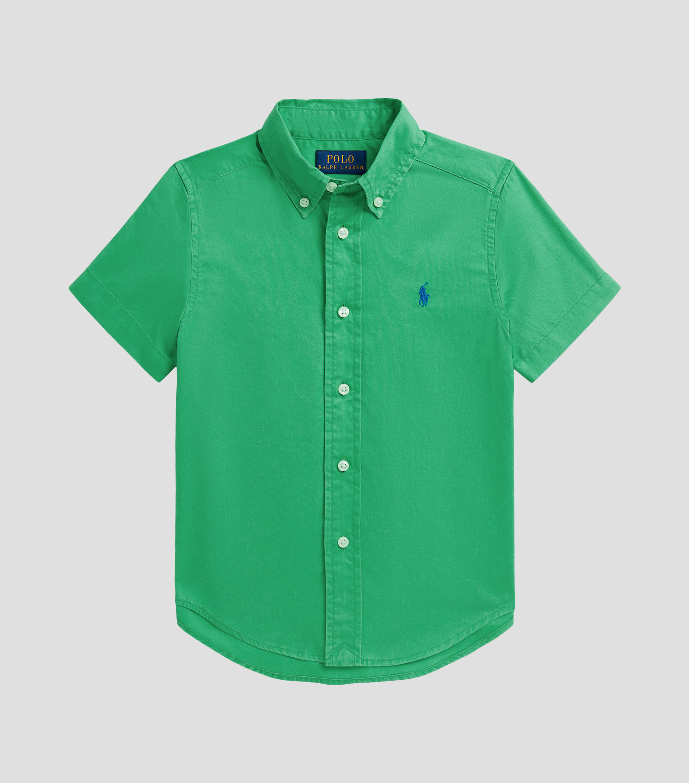 Camisa lisa con manga corta Bebé