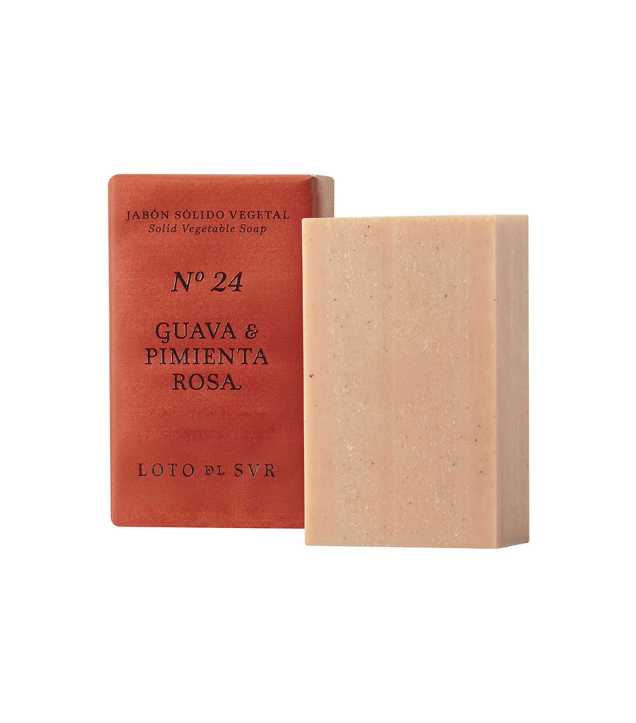 Jabón Sólido Vegetal Guava & Pimienta Rosa, 140 g