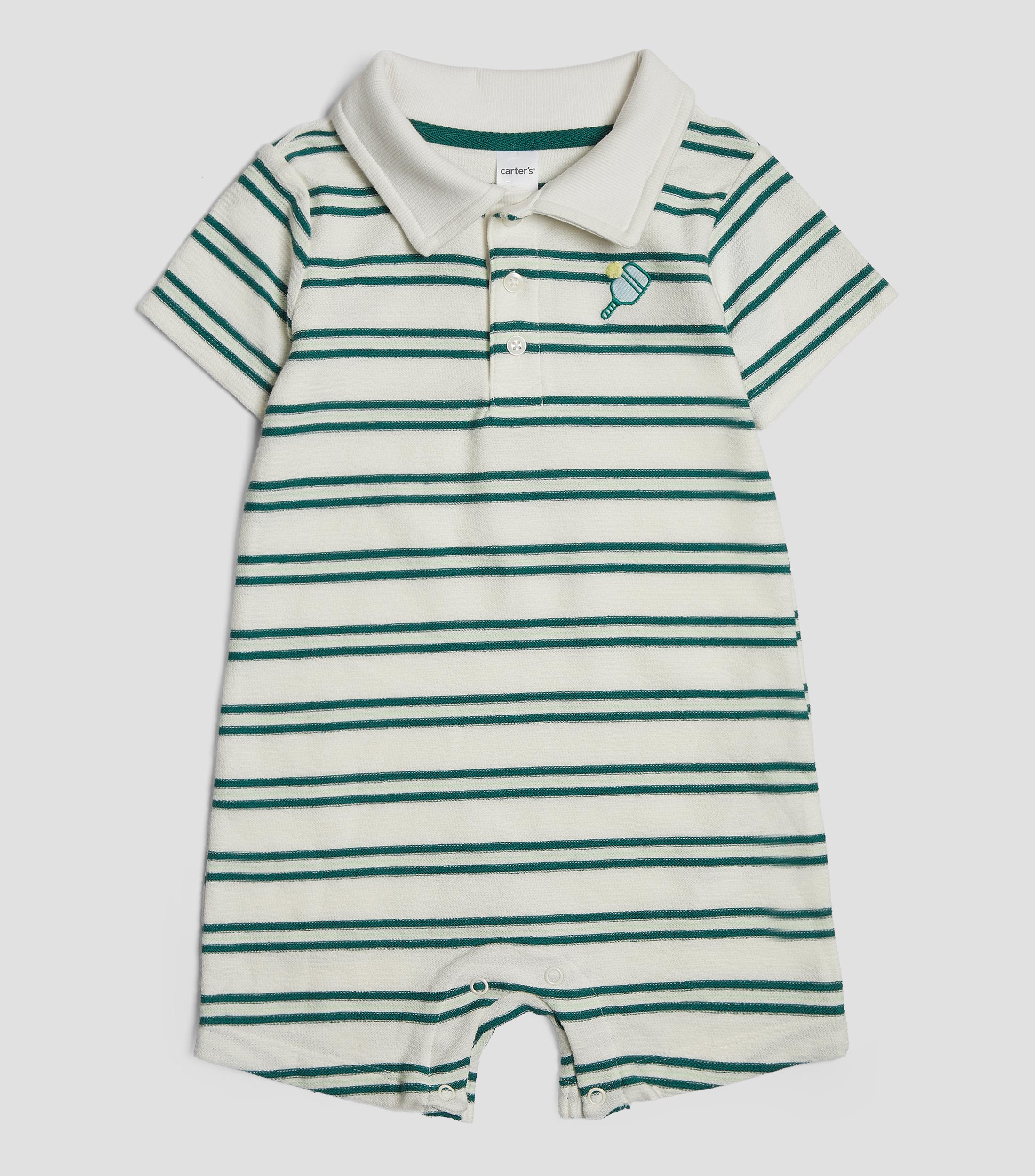 Romper corte regular con rayas Bebé