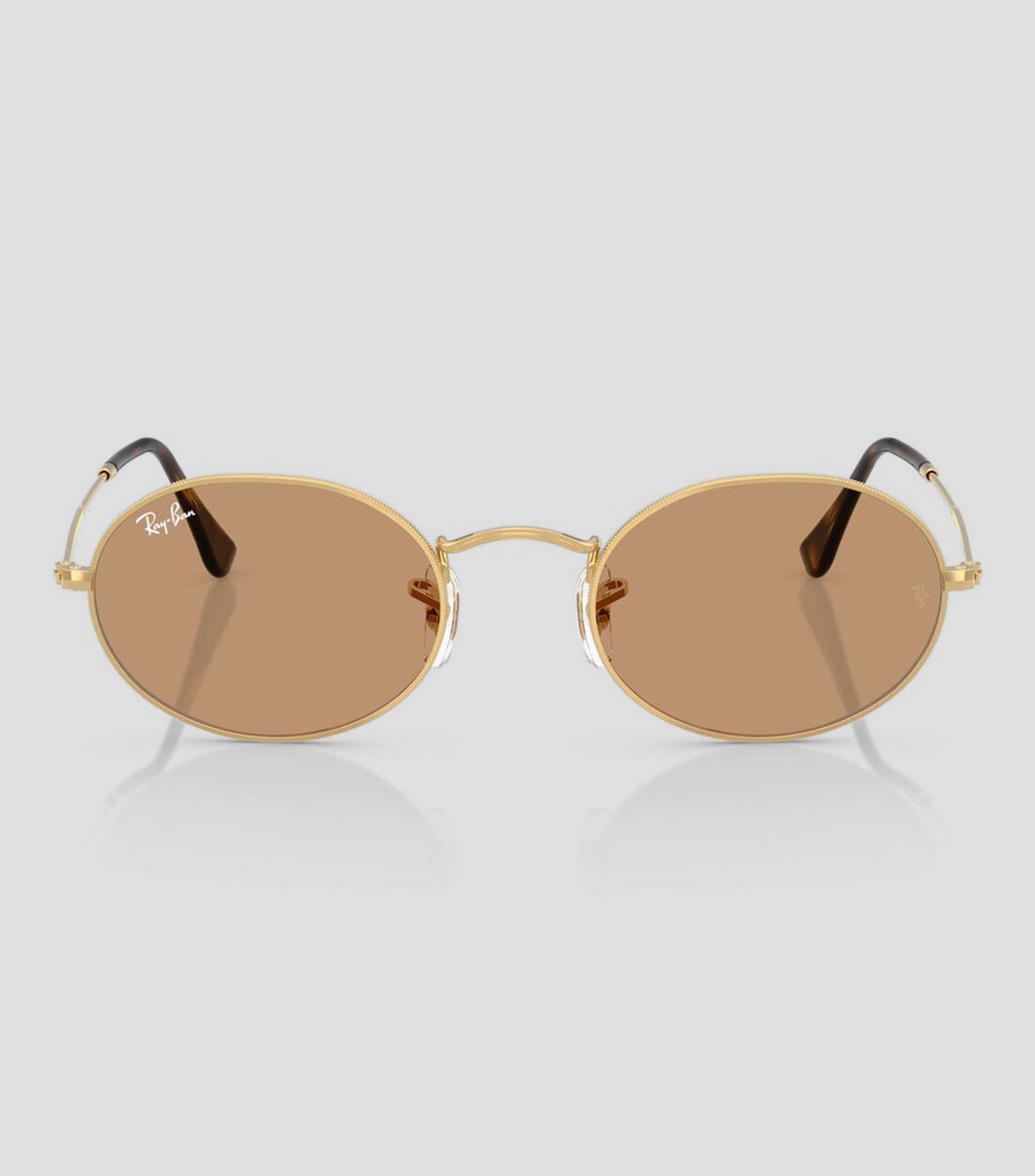 Lentes de sol ovalados Oval Metal Summer Capsule dorados Unisex