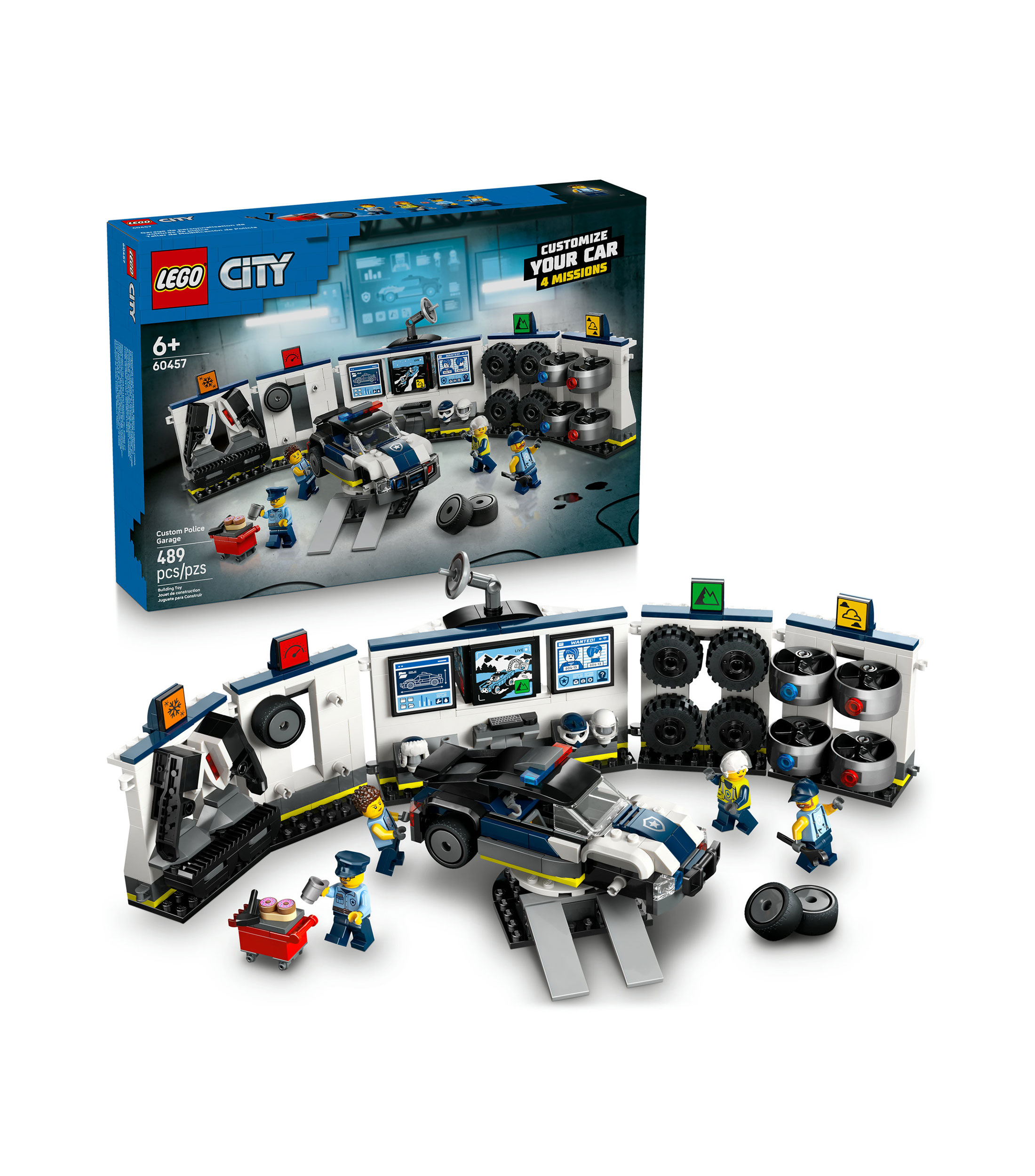 Lego City Taller de Modificación de Autos de Policía 60457