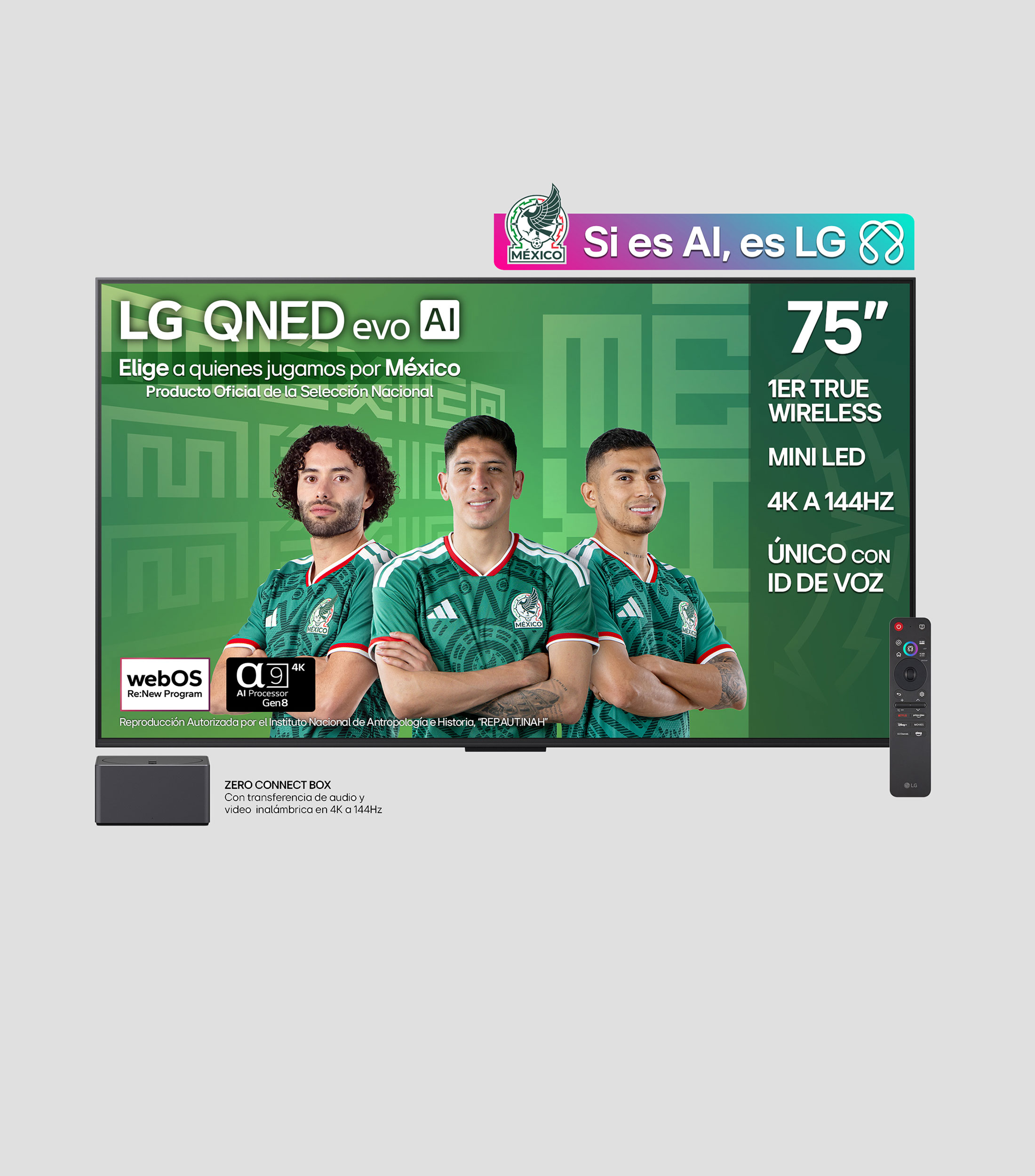Pantalla 75 Pulgadas Plana QNED 4K webOS evo AI QNED9M