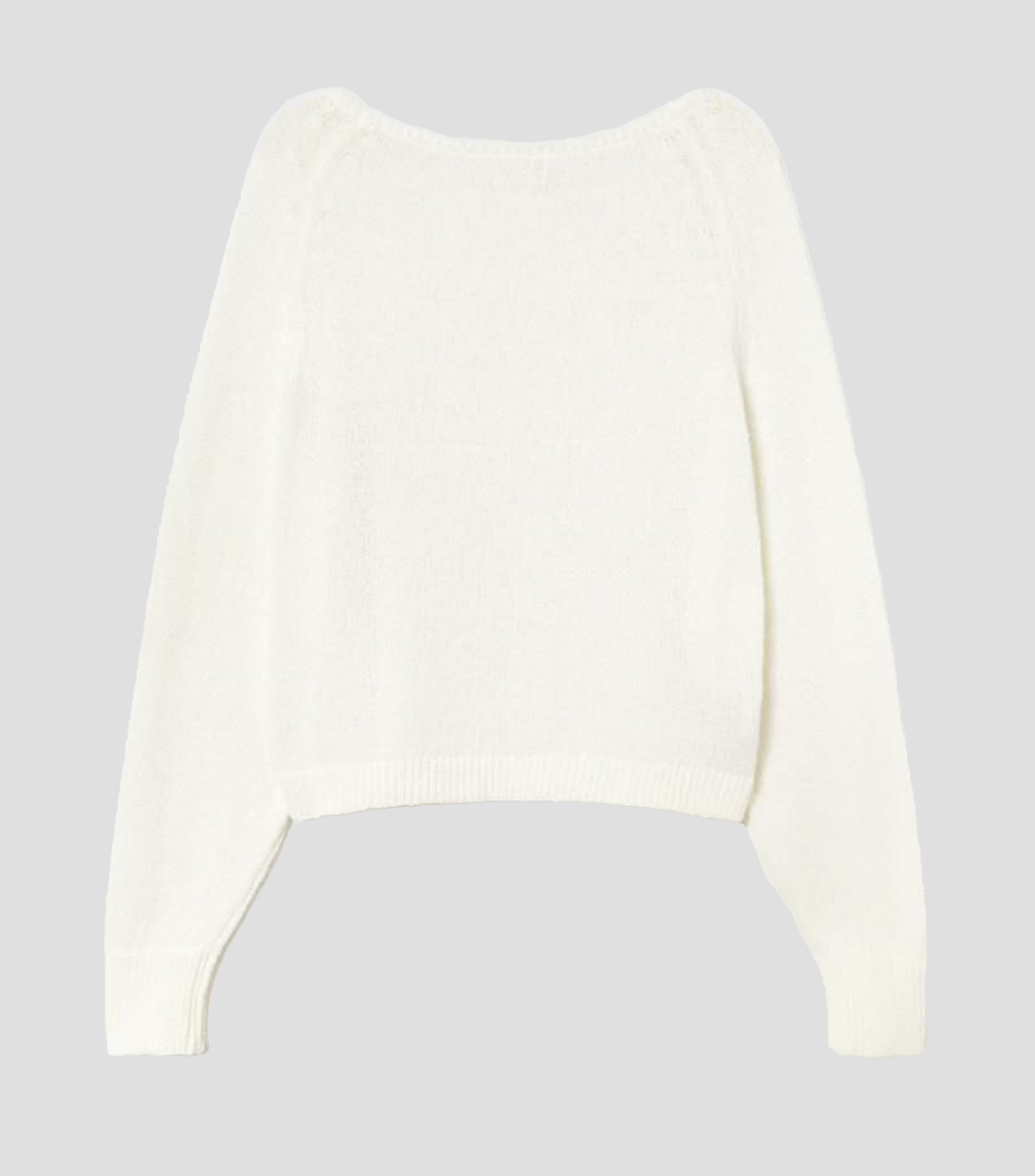Suéter cuello redondo liso Mujer