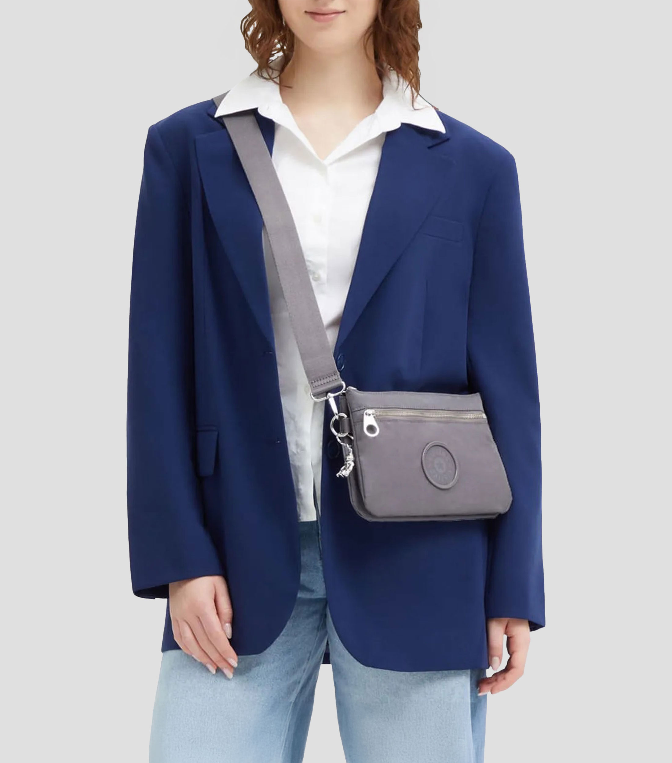 Bolsa crossbody grey spice Riri Zip lisa Niña