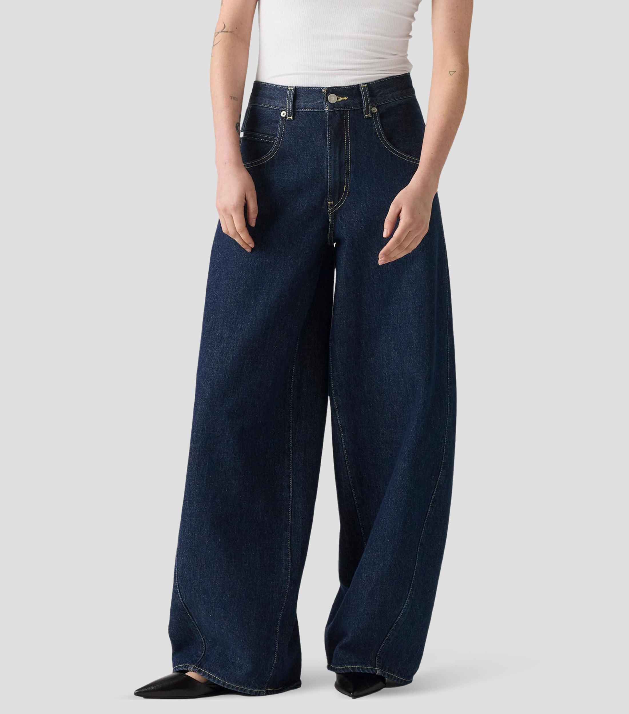 Jeans de corte amplio Mujer