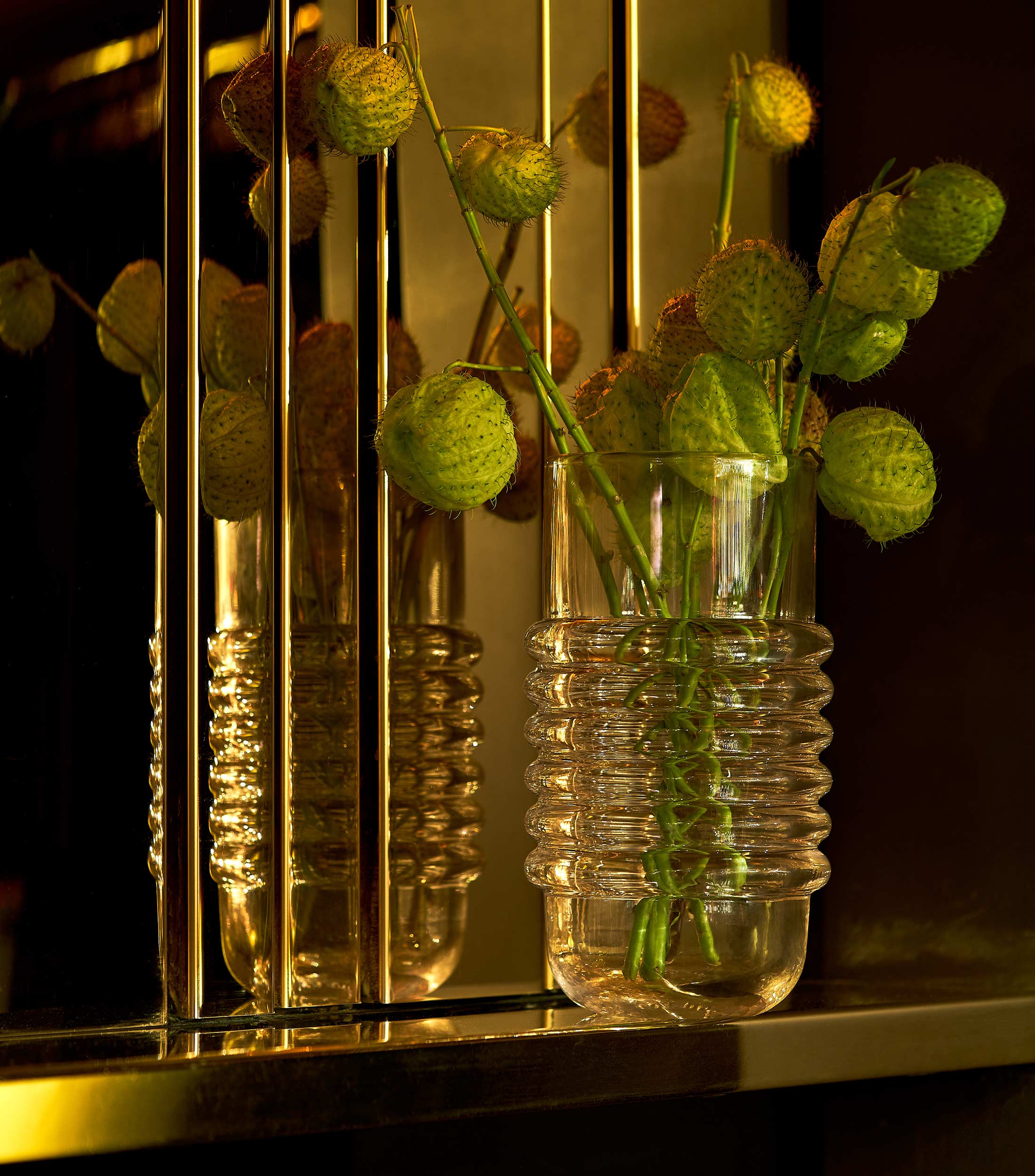 Florero Press en vidrio