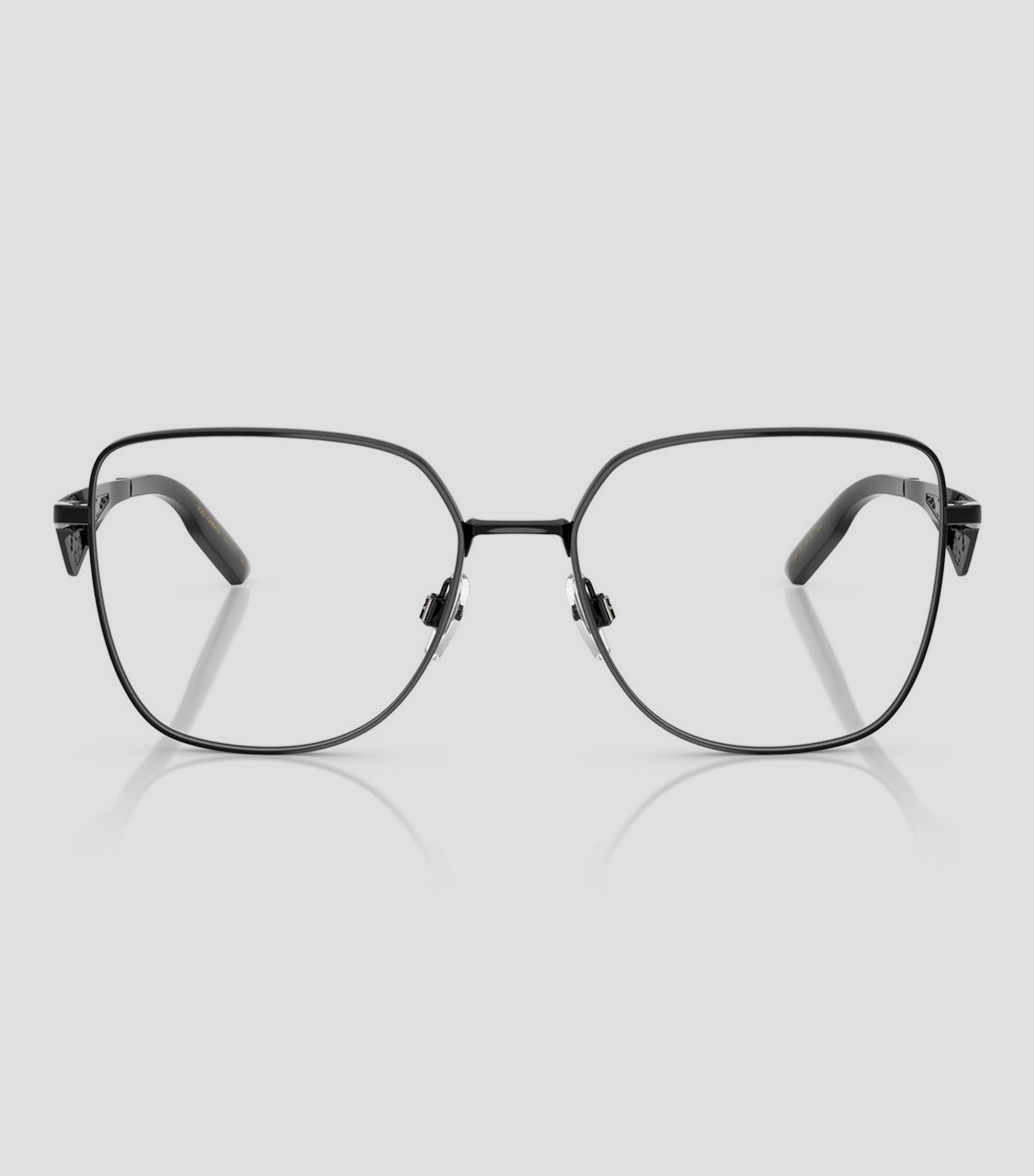 Lentes oftálmicos cuadrados negros Unisex