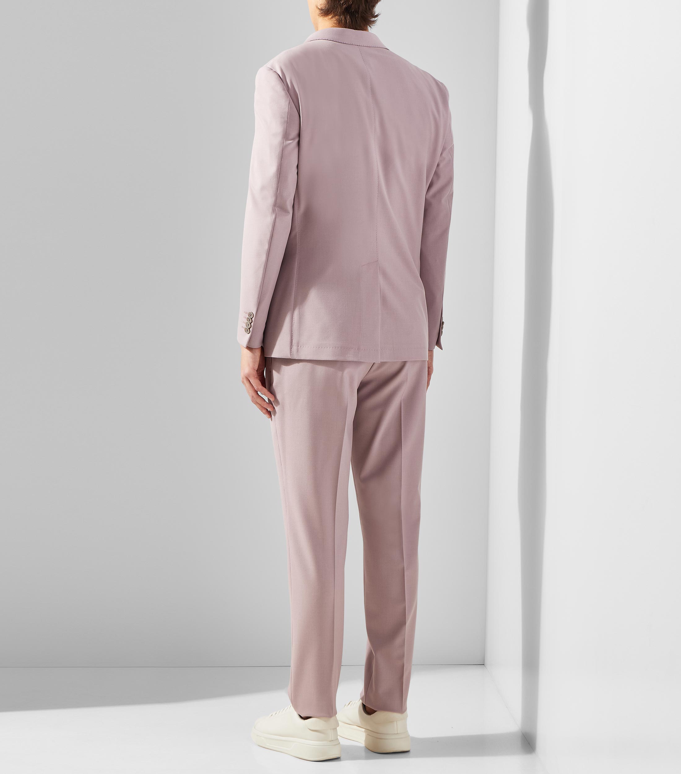 Traje de corte recto liso Hombre