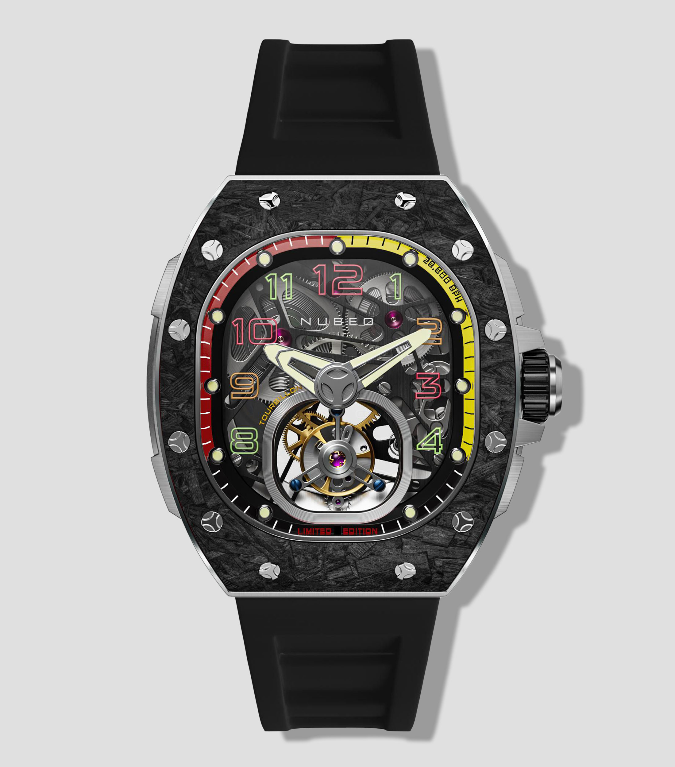 Reloj para Hombre Viper Tourbillon Edición Especial Plateado/Negro