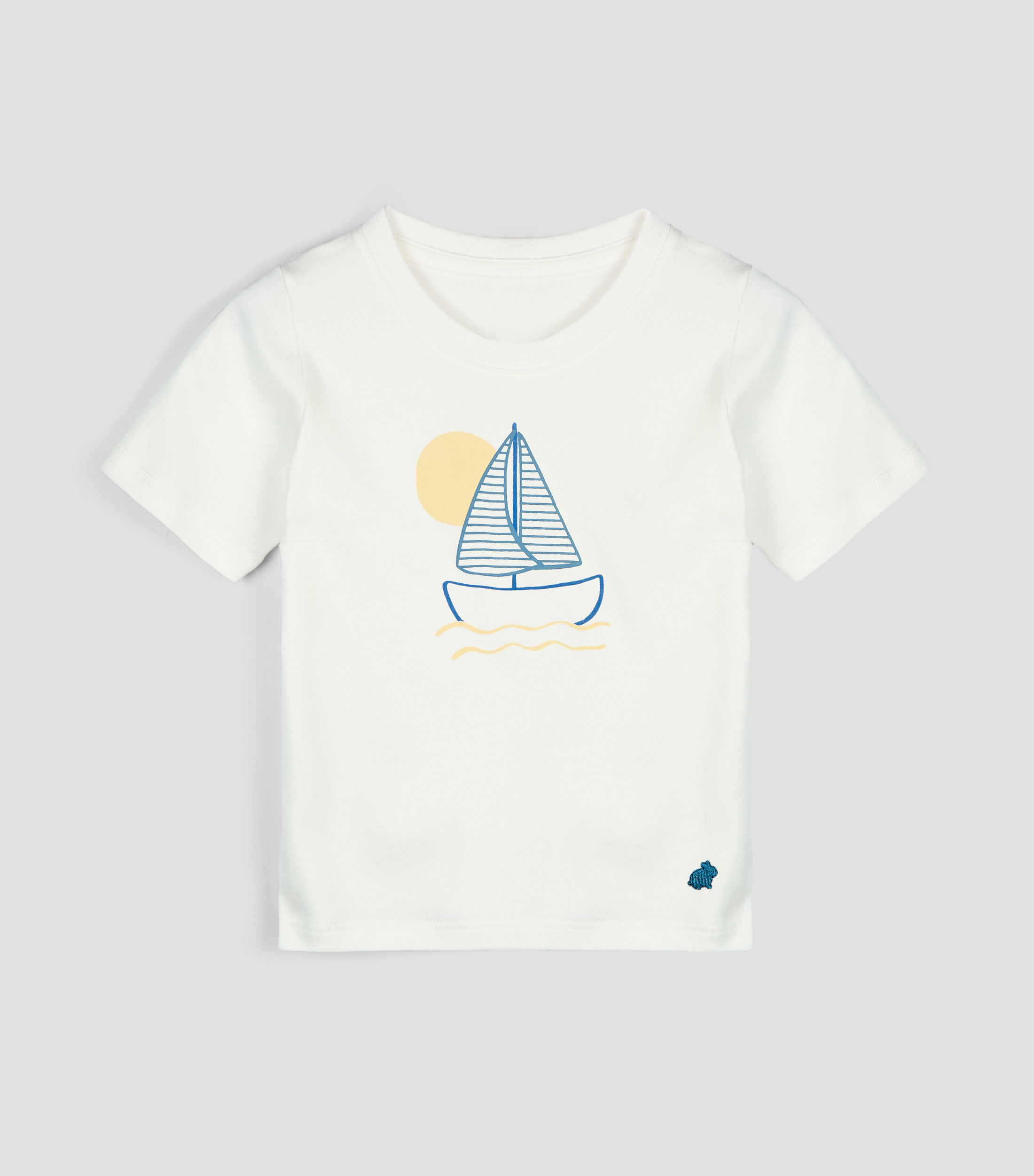 Playera de cuello redondo manga corta estampada Bebé