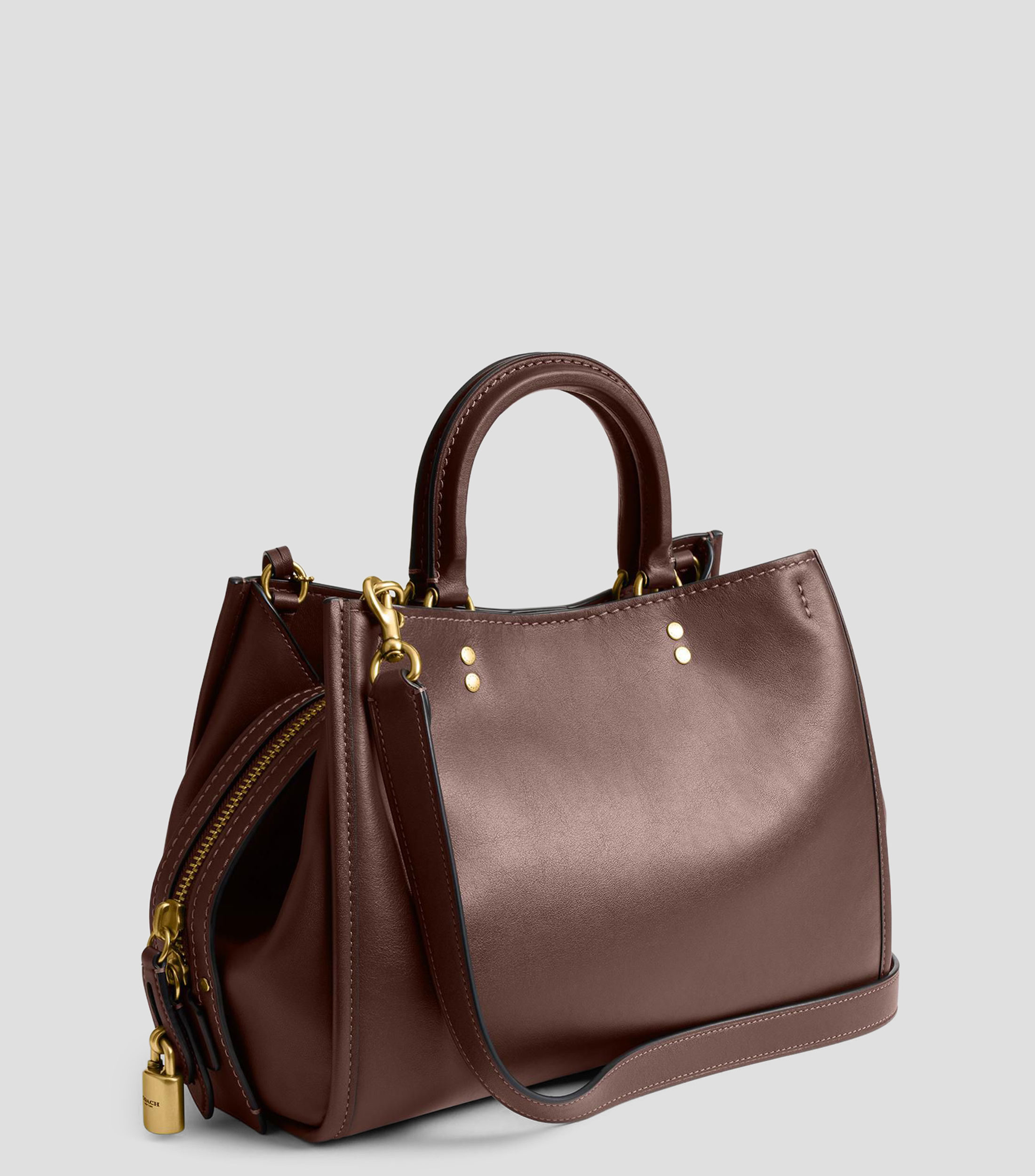 Bolsa shoulder en piel lisa Mujer