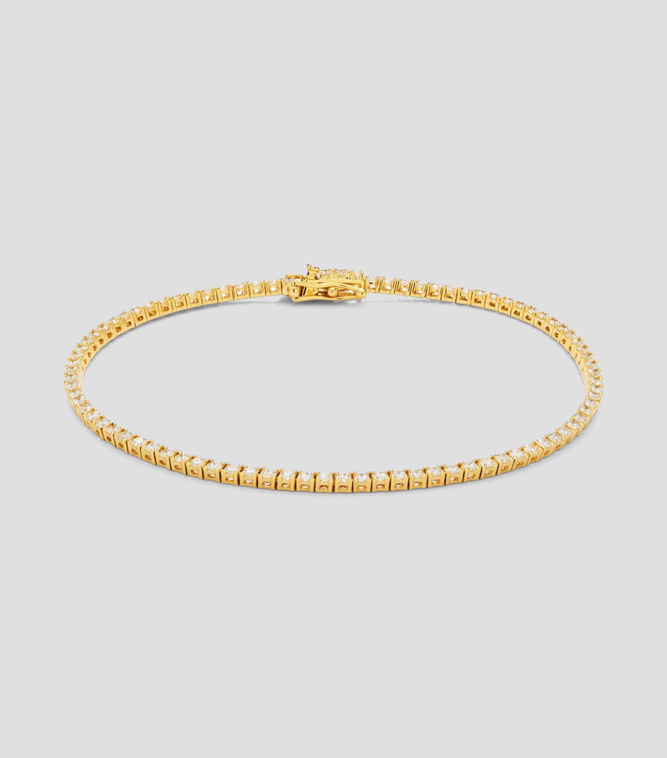 Brazalete en Oro amarillo de 18 Kilates con diamantes Mujer