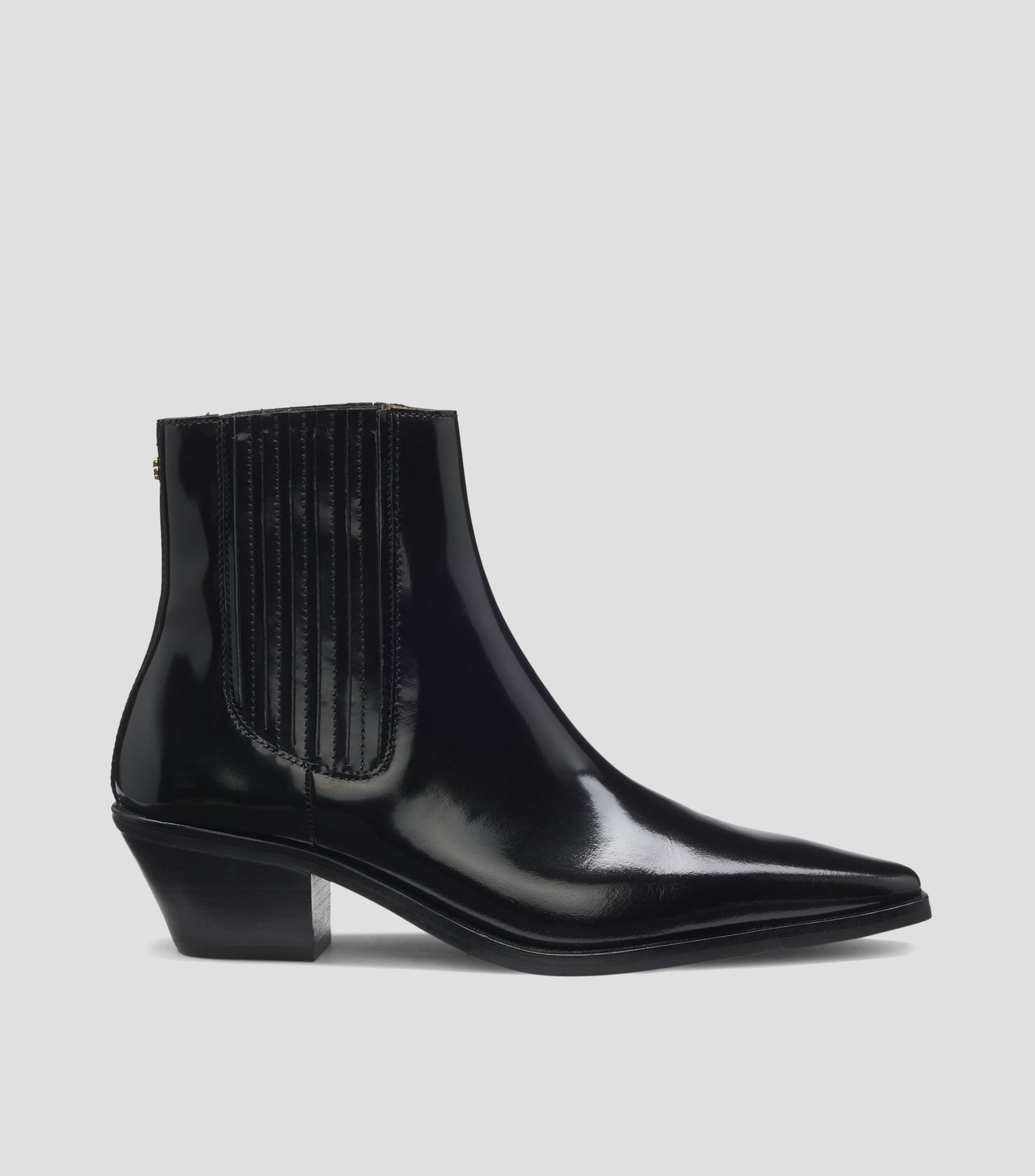 Hugo Boss Botines en piel con tacón de 5 cm ancho lisos Mujer |El ...