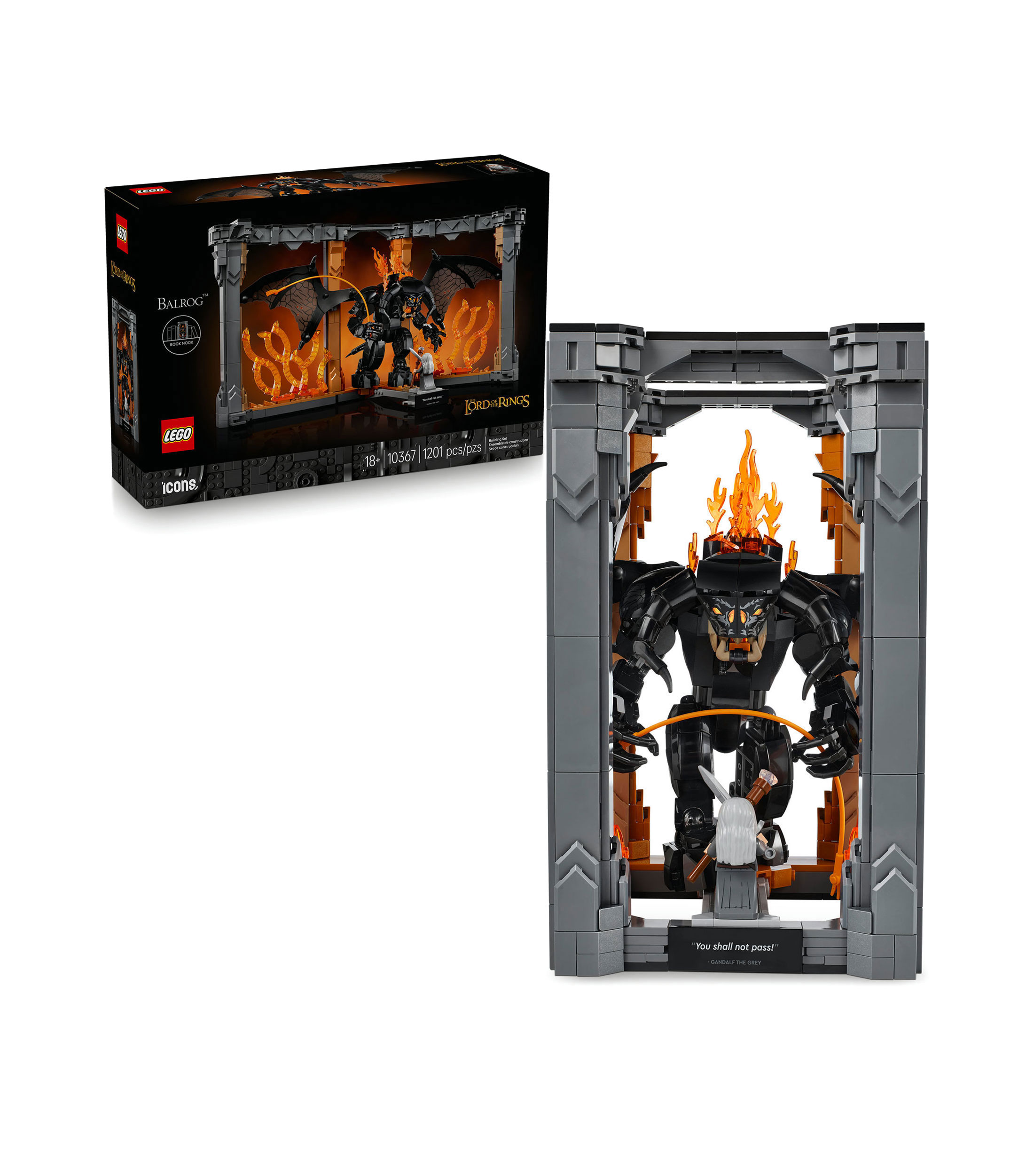 Lego Icons Rincón entre Libros El Señor de los Anillos Balrog 10367