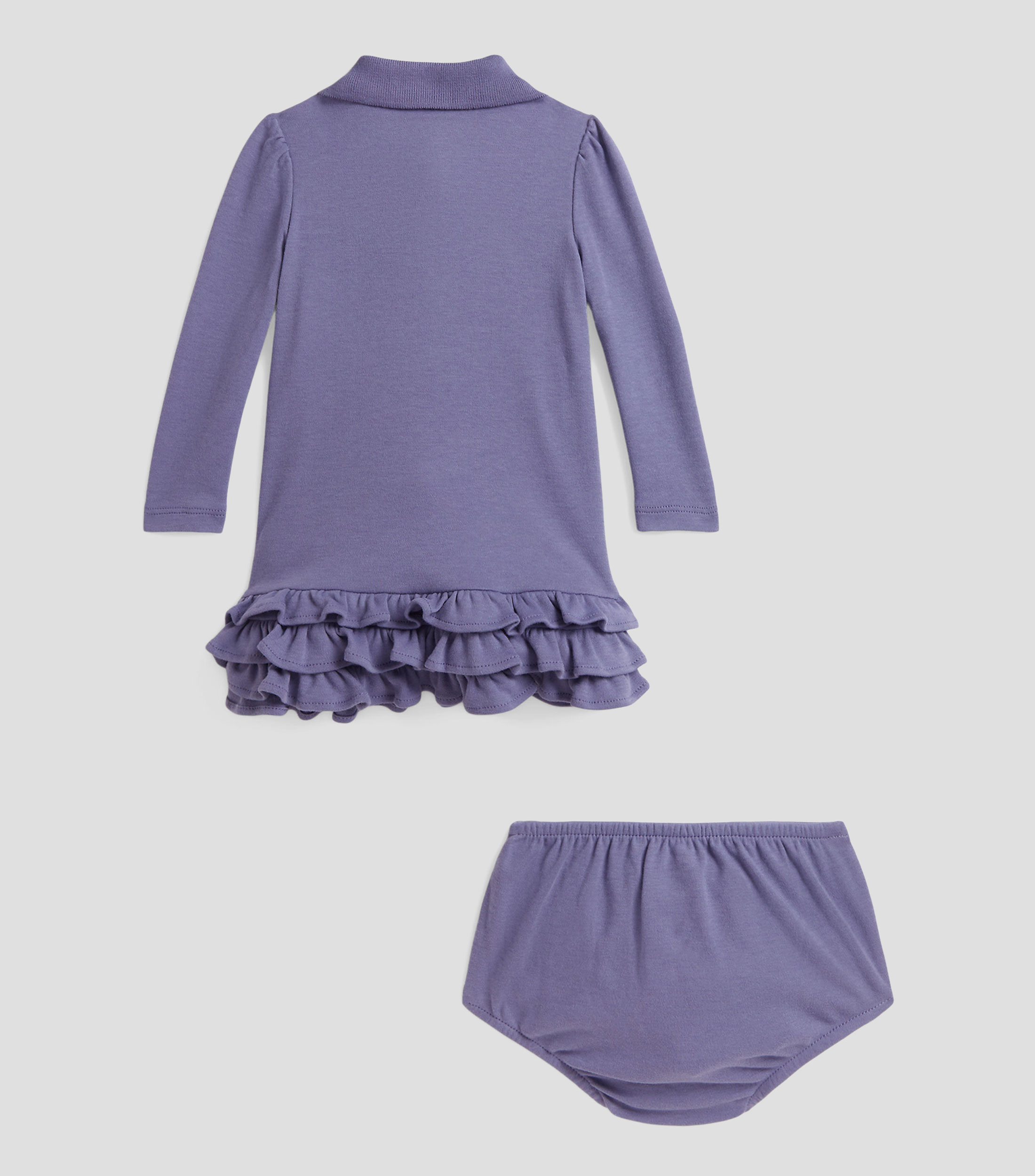 Vestido manga larga jaspeado Bebé