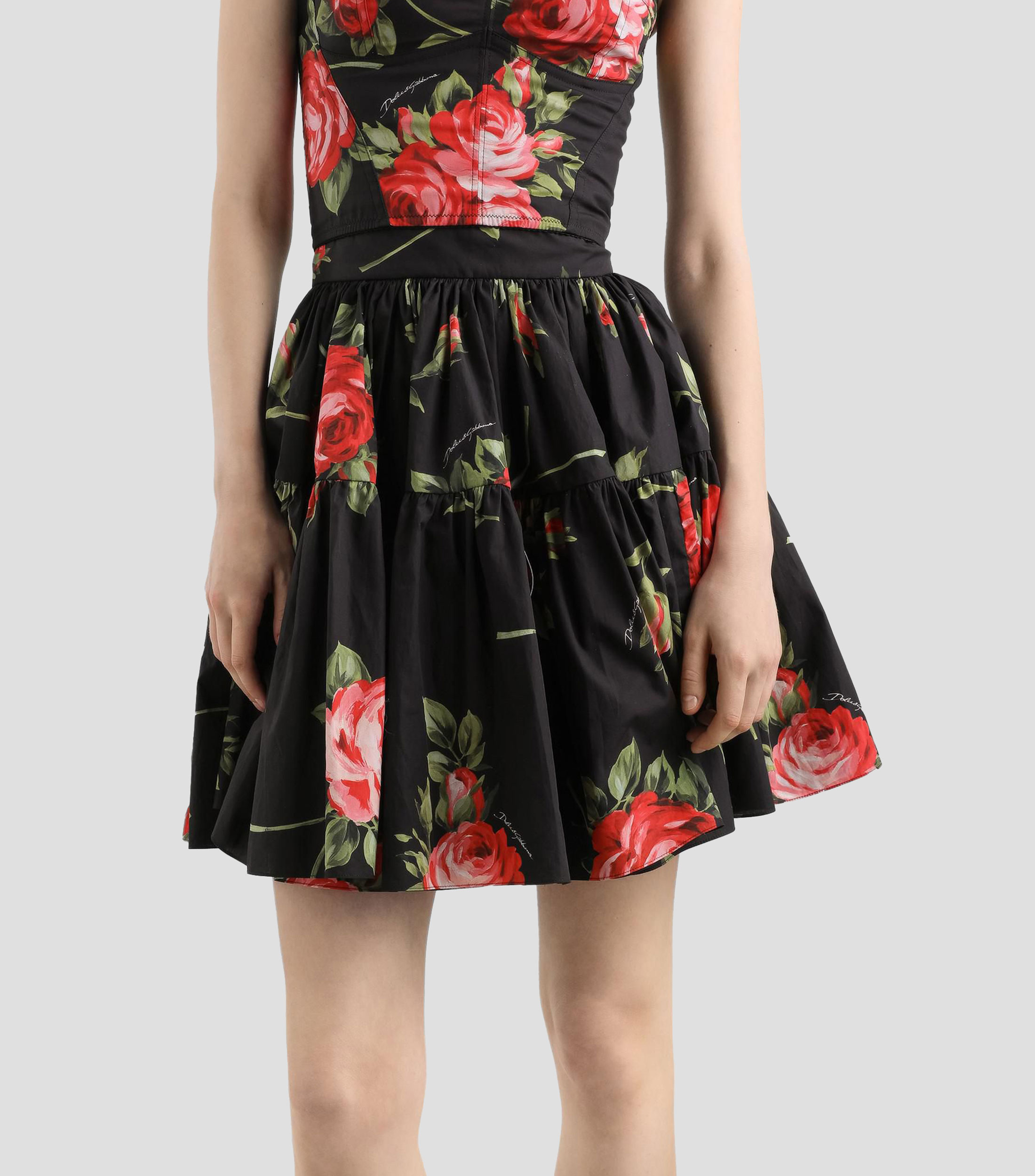 Falda corta regular estampada Mujer