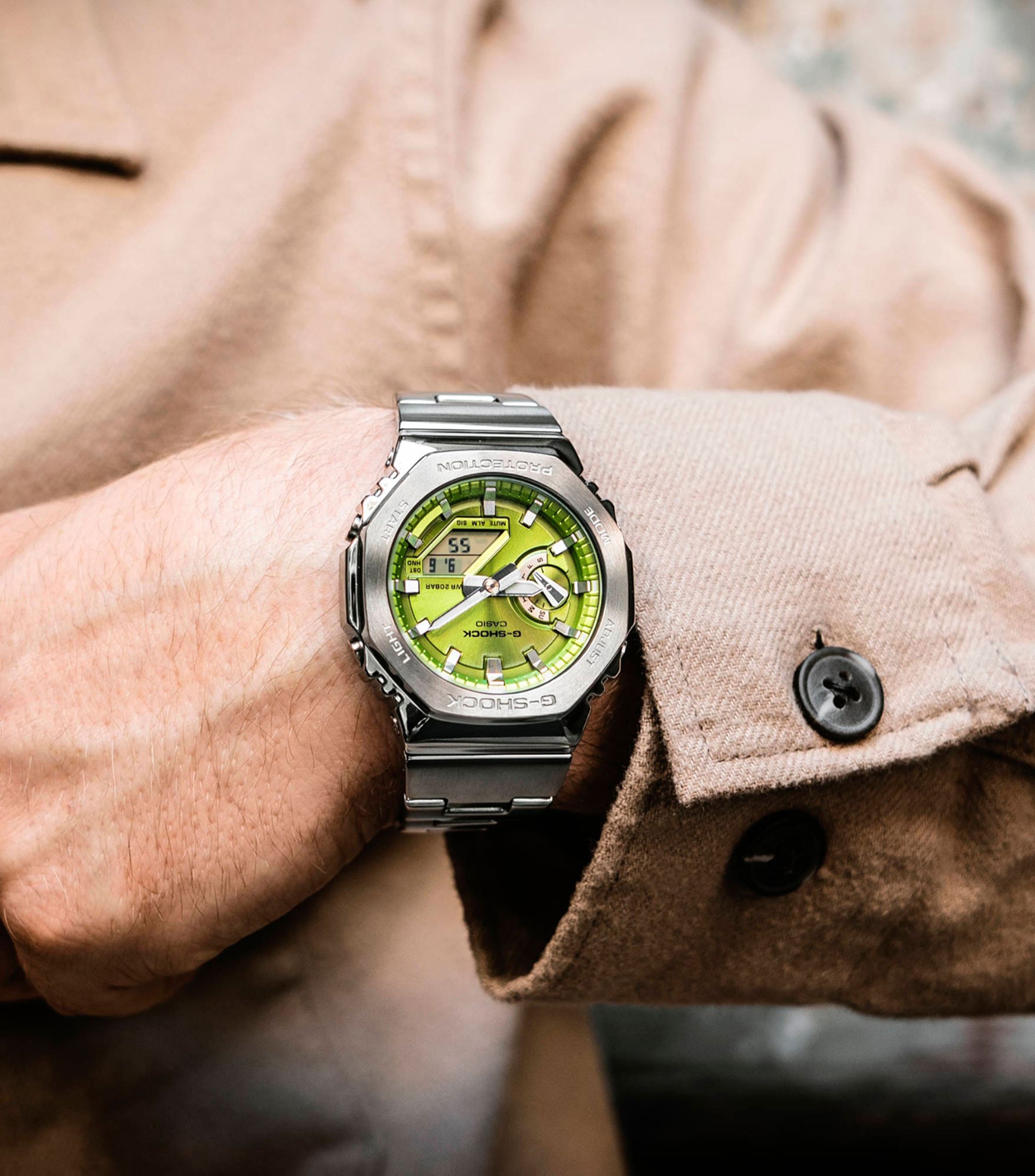 Reloj para Hombre G-Shock Casual Plateado