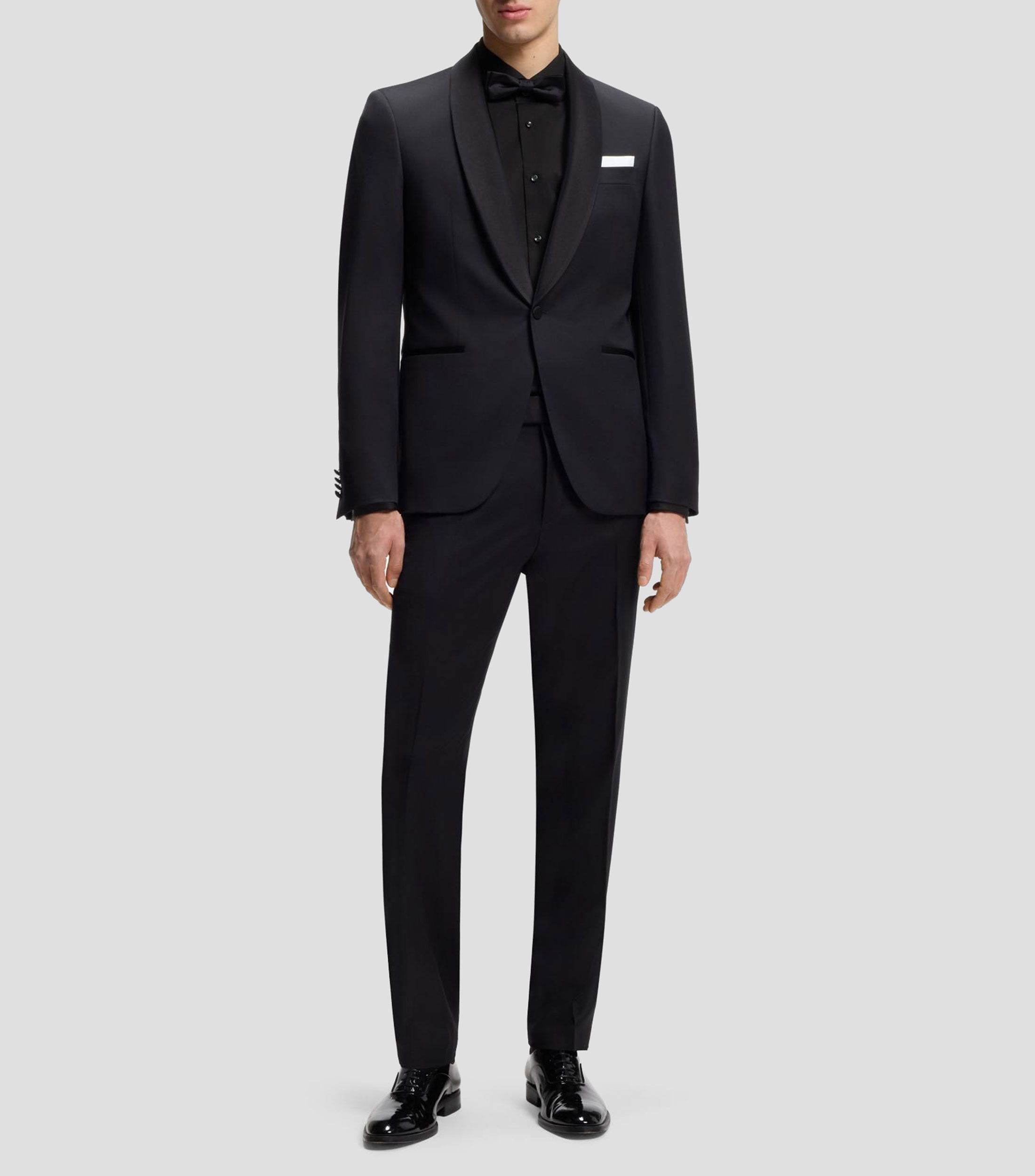 Camisa regular en algodón italiano con estructura Hombre