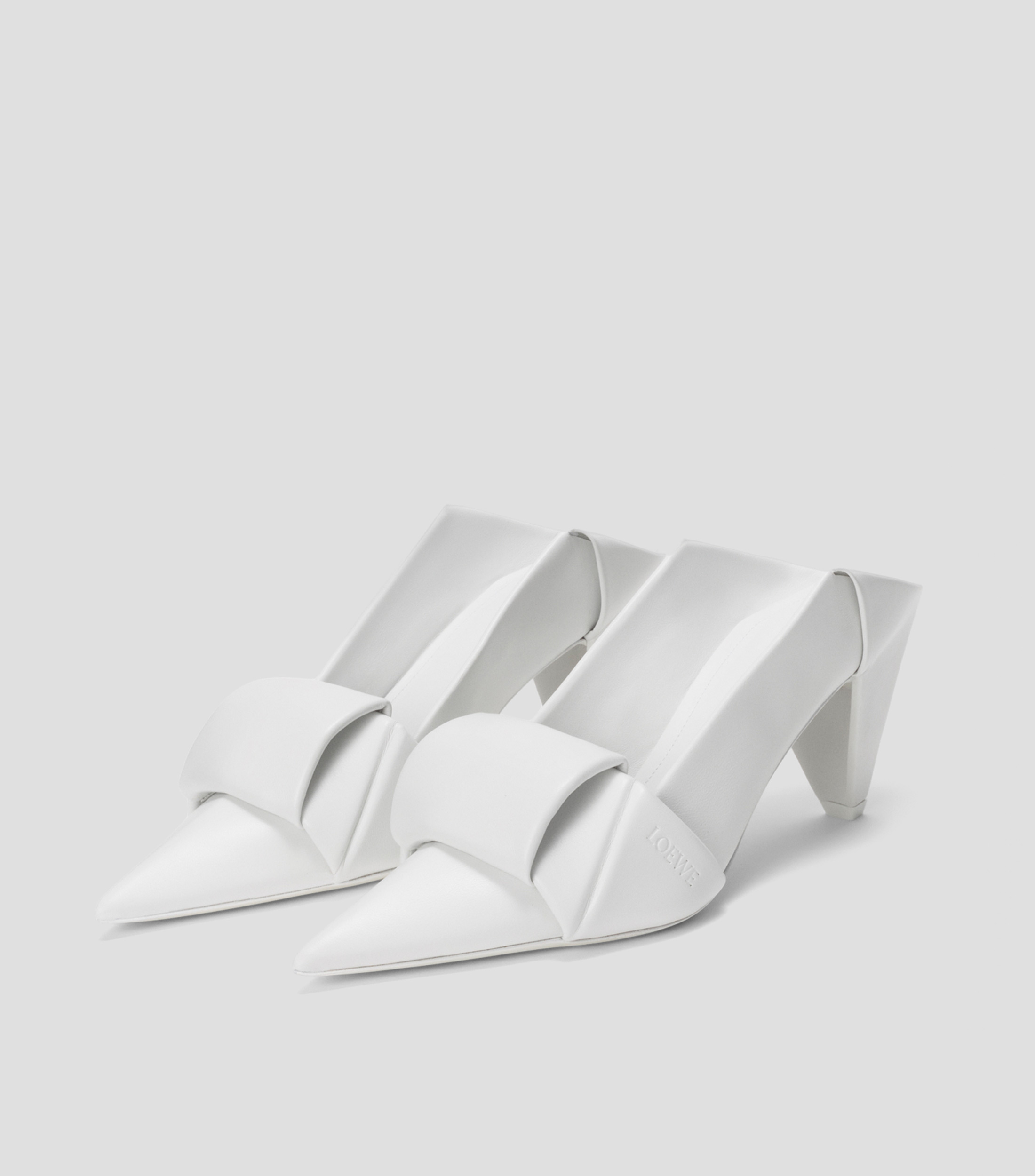 Zapatillas Pump Origami de tacón medio cuadrado Mujer
