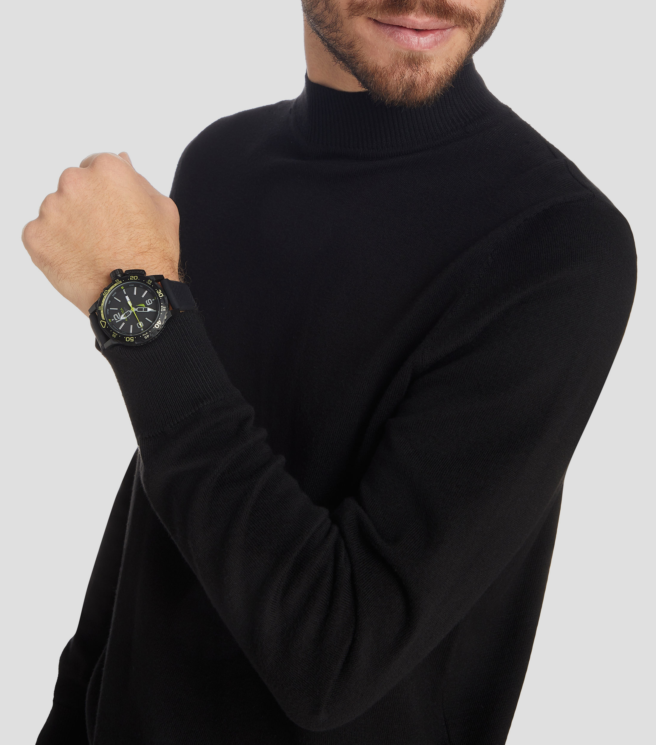 Reloj para hombre Glenrock Lagoon deportivo, Negro