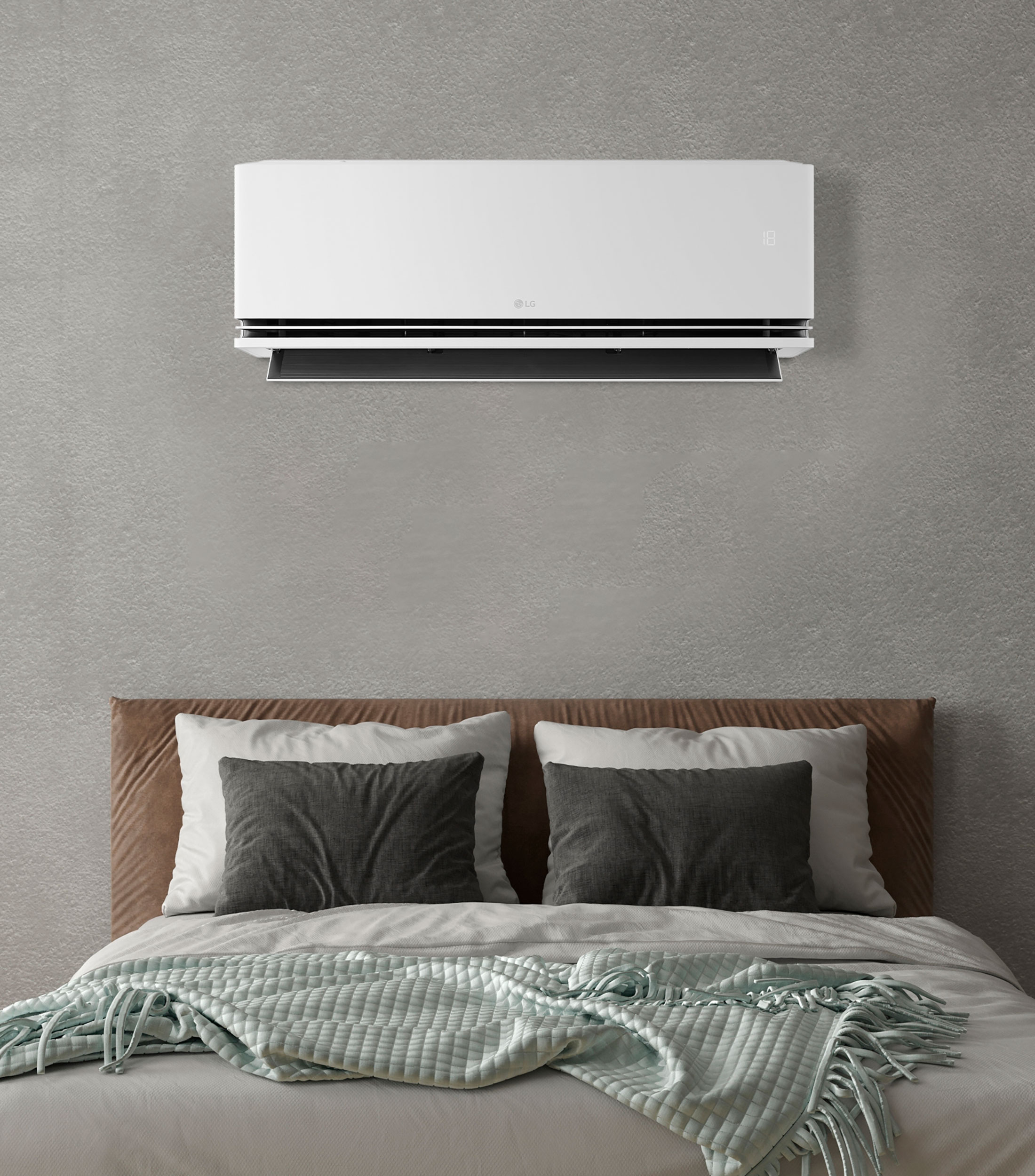 Aire Acondicionado LG Minisplit DUALCOOL AI Air, VA242C5 24,000 BTUs, 2 Toneladas 220 V, Frío