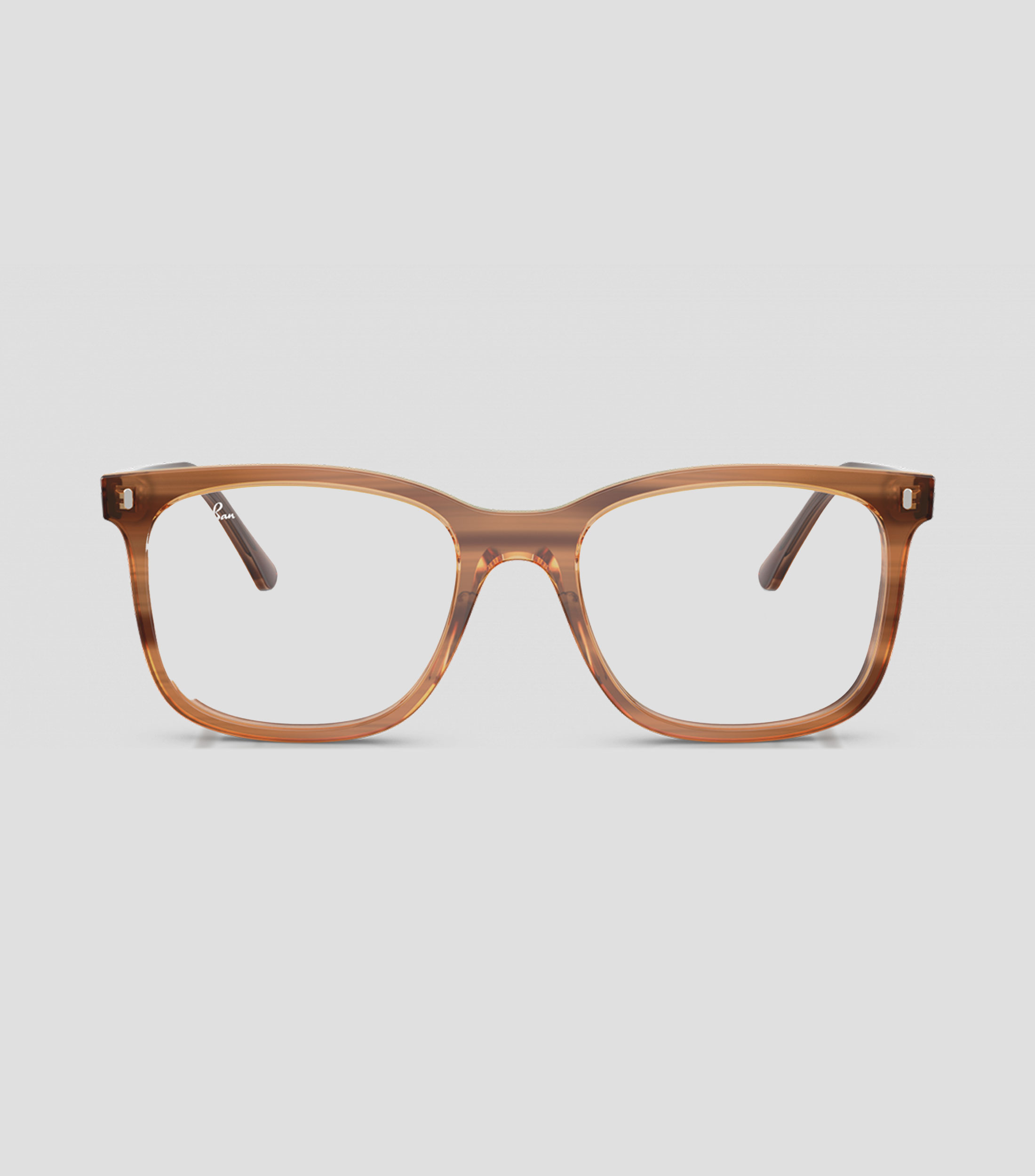 Lentes Oftálmicos cuadrados marrón Unisex