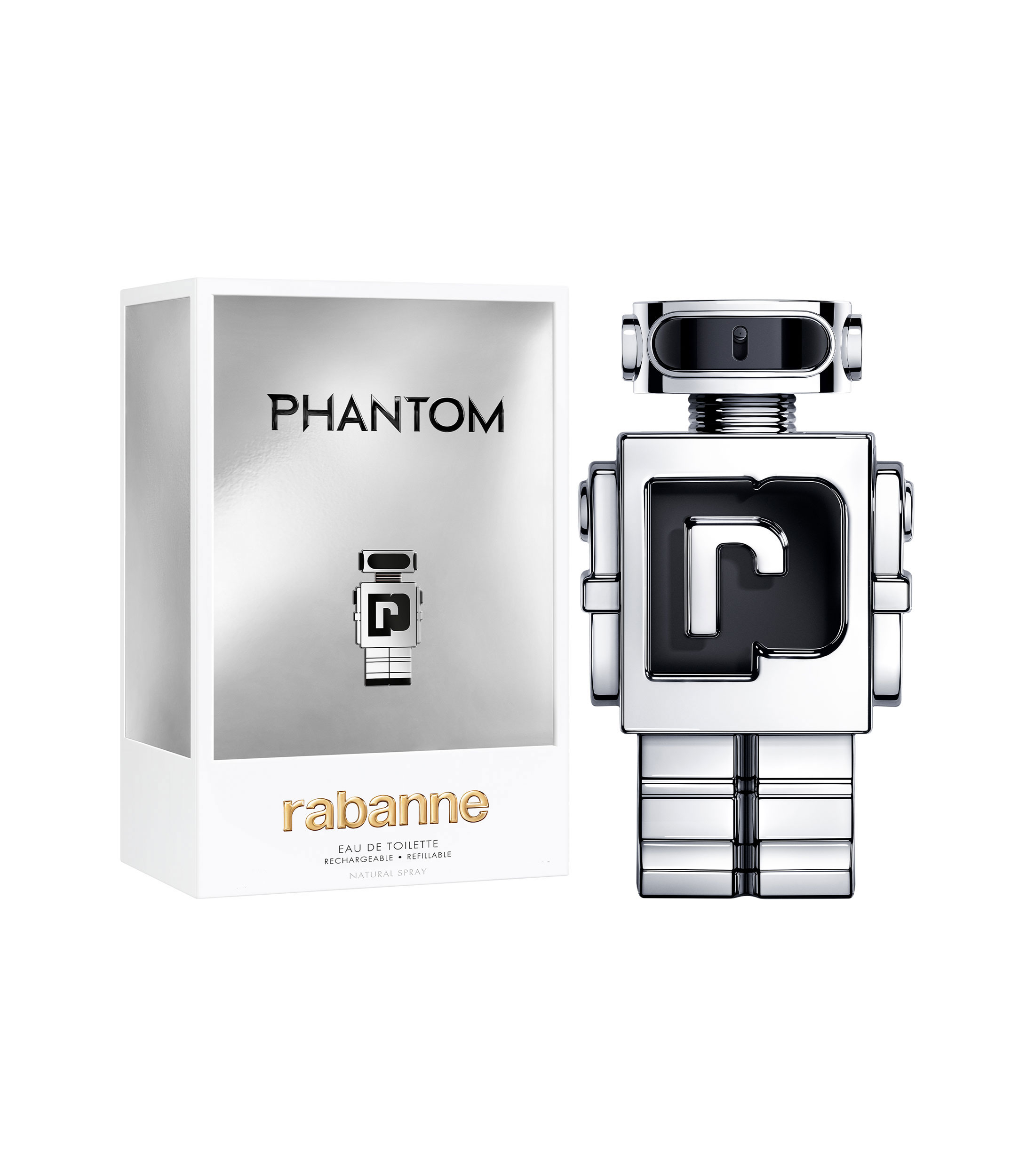 Perfume Phantom Eau de Toilette Refillable, 150 ml Hombre
