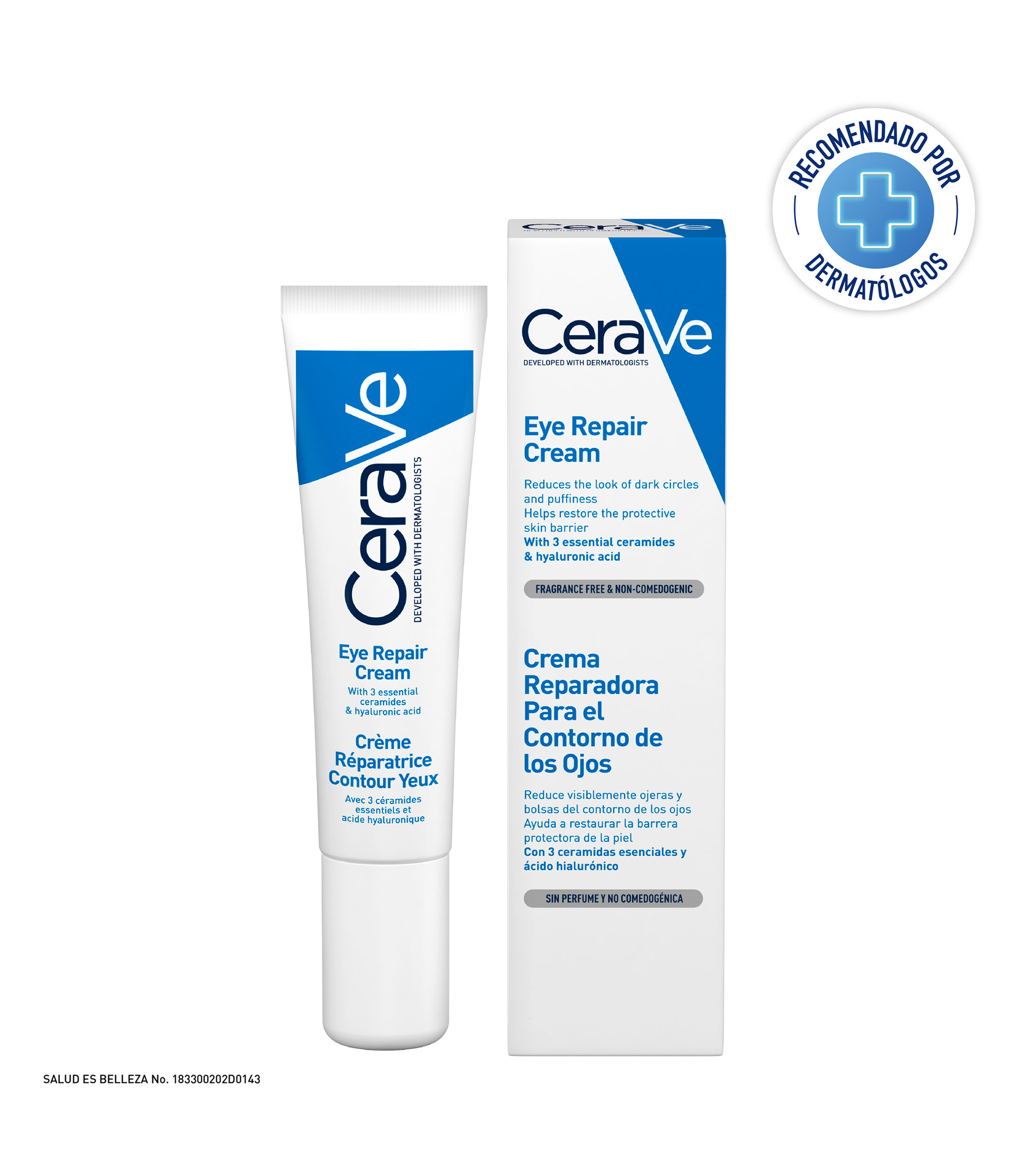 Crema Reparadora para Contorno de los Ojos, 5 Oz