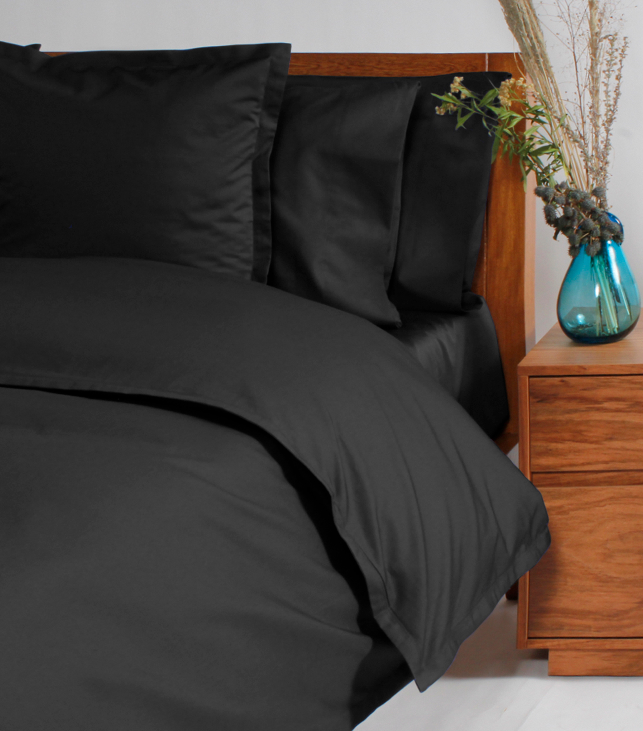 Set de Funda para Duvet King Size Negro